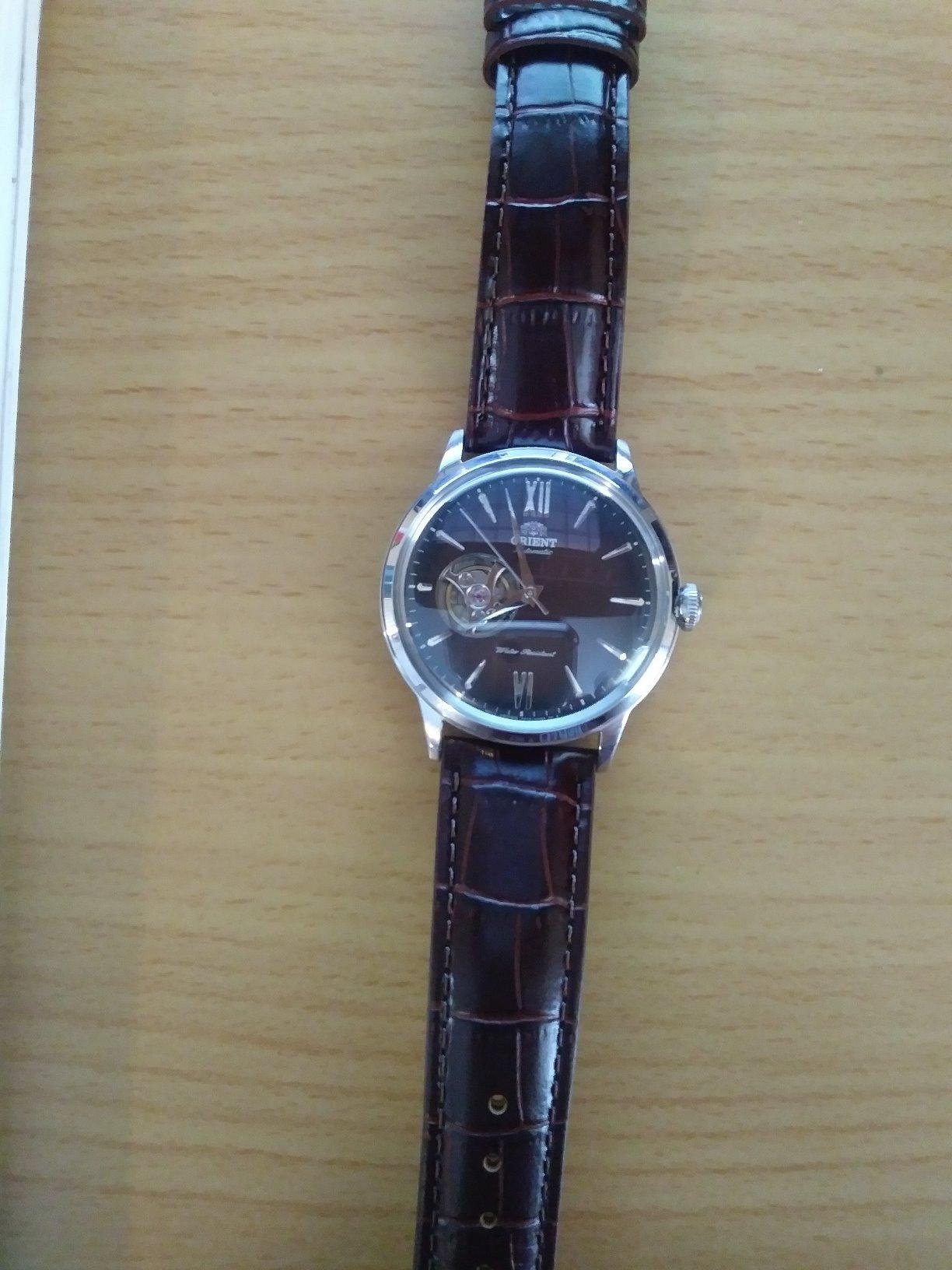 Orient Helios | Automatic/Hand-Winding Movement | 40.5mm Case Diameter | Open-Heart Watch | Domed Mineral Crystal customer photo 2