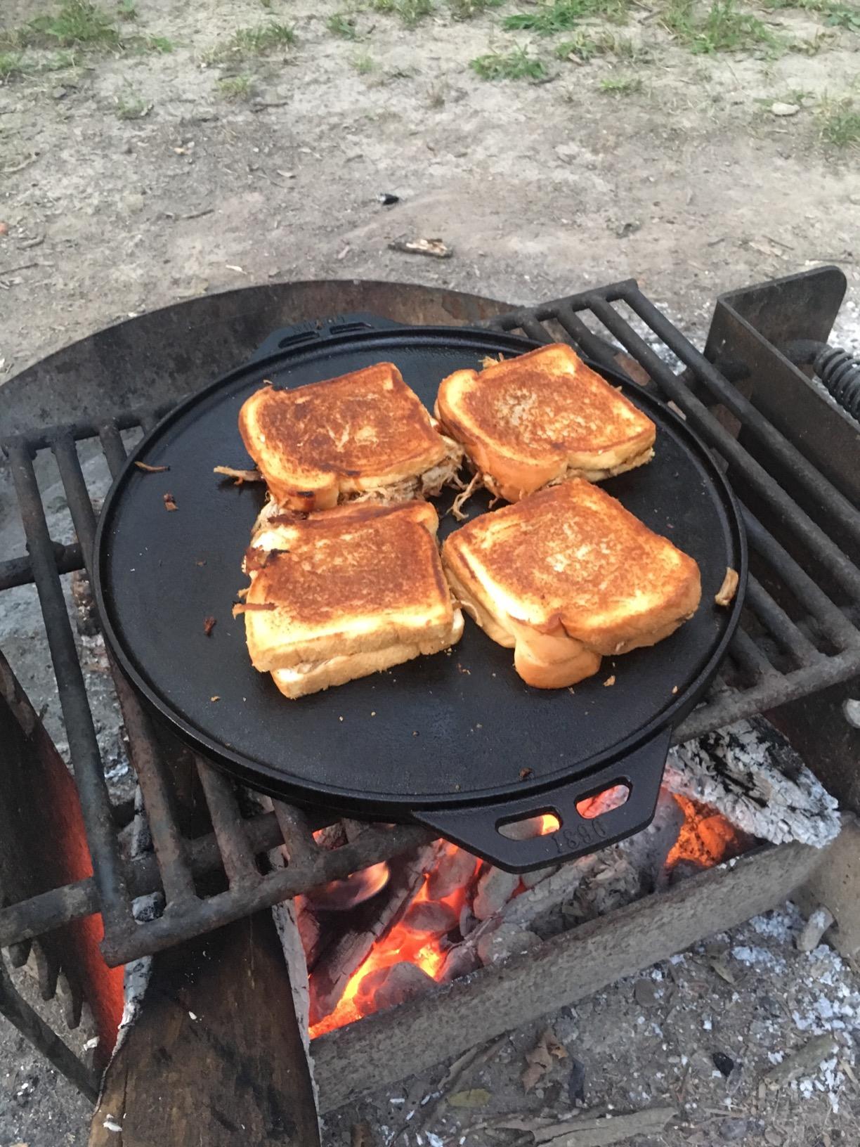Lodge Cast Iron Cook-It-All Kit. Five-Piece Cast Iron Set includes a Reversible Grill/Griddle 14 Inch, 6.8 Quart Bottom/Wok, Two Heavy Duty Handles, and a Tips & Tricks Booklet. customer photo 1