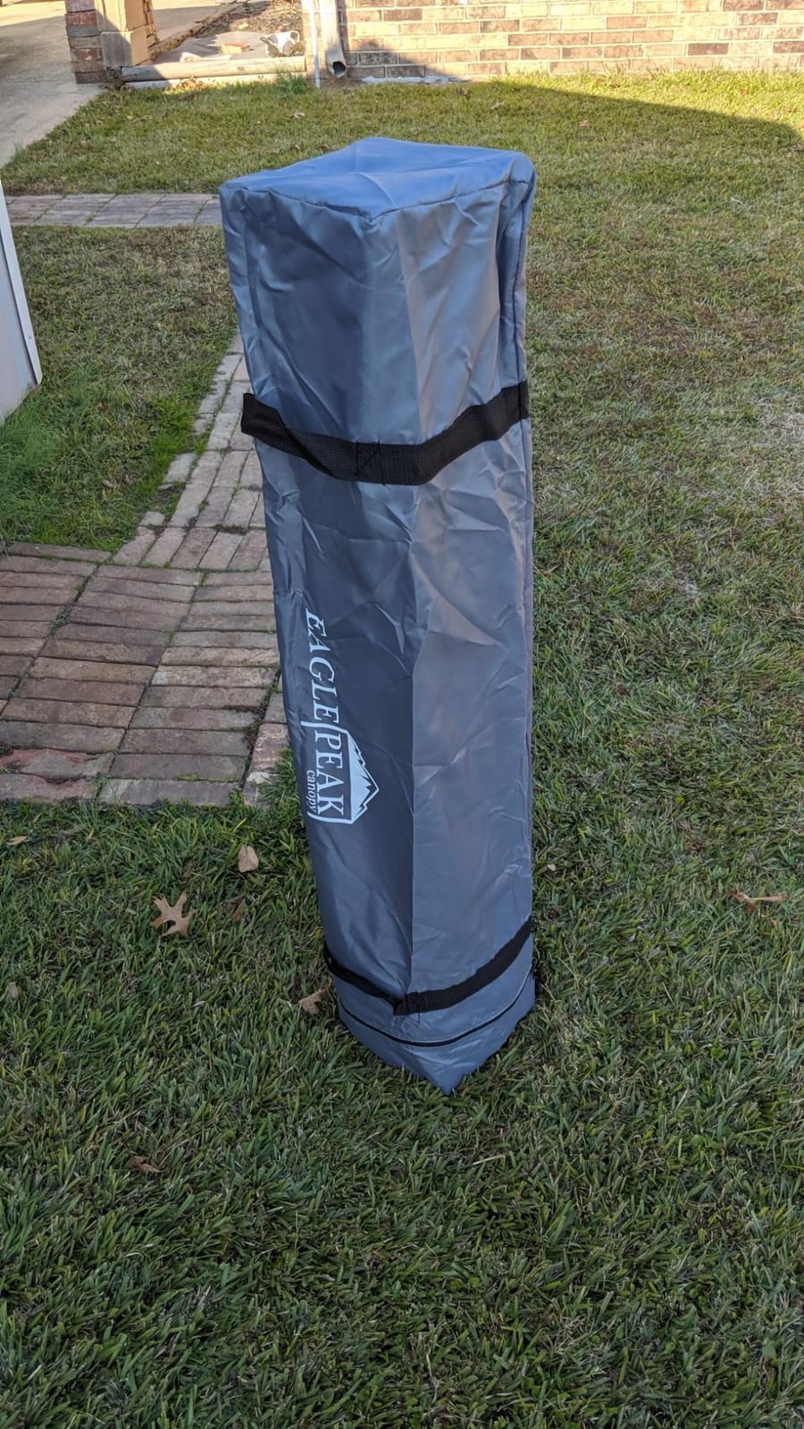 EAGLE PEAK 10x10 Slant Leg Pop Up Canopy Tent, White customer photo 2