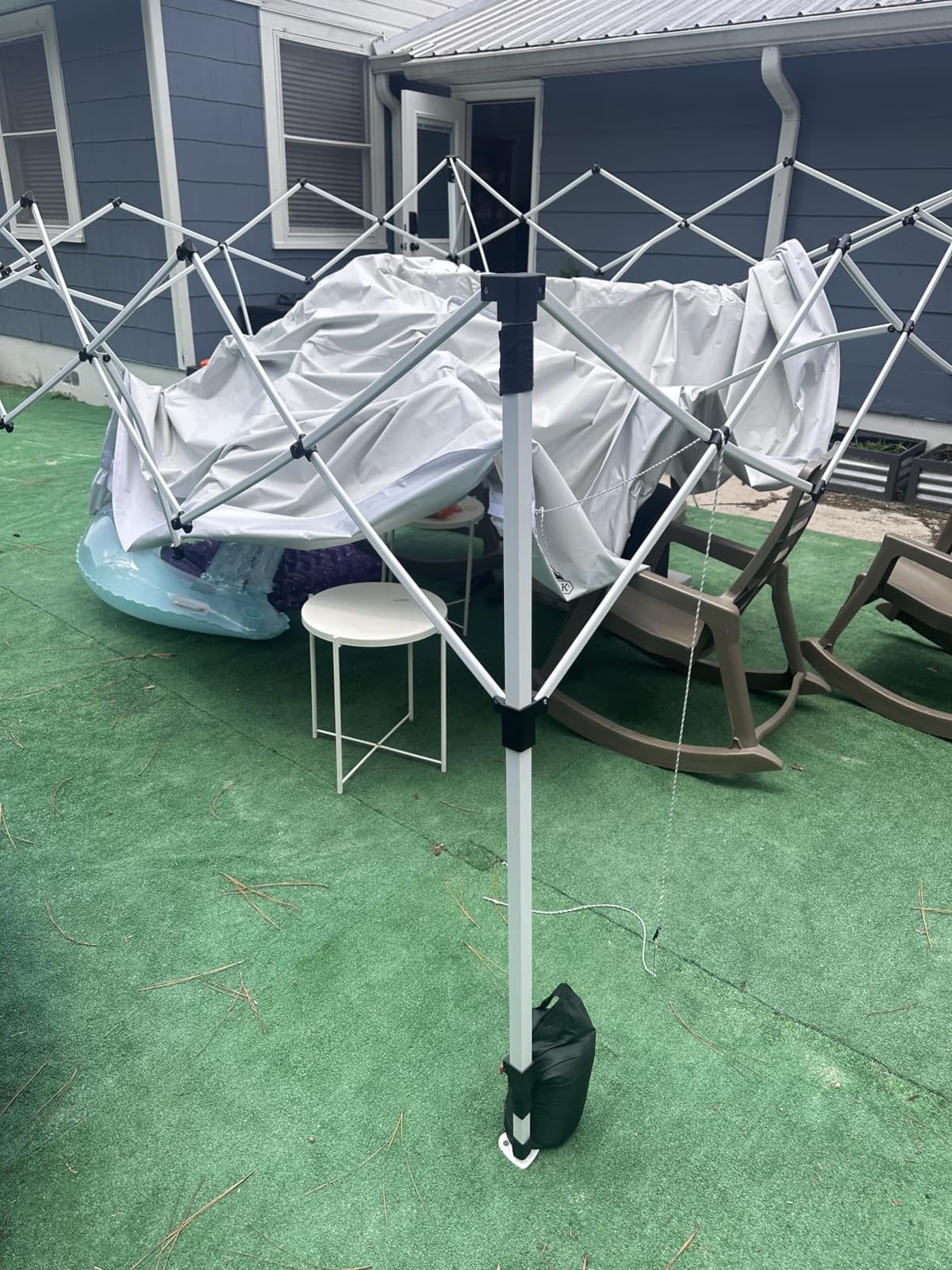 EAGLE PEAK 10x10 Pop Up Canopy Tent Easy Up Canopy Outdoor, Blue customer photo 2