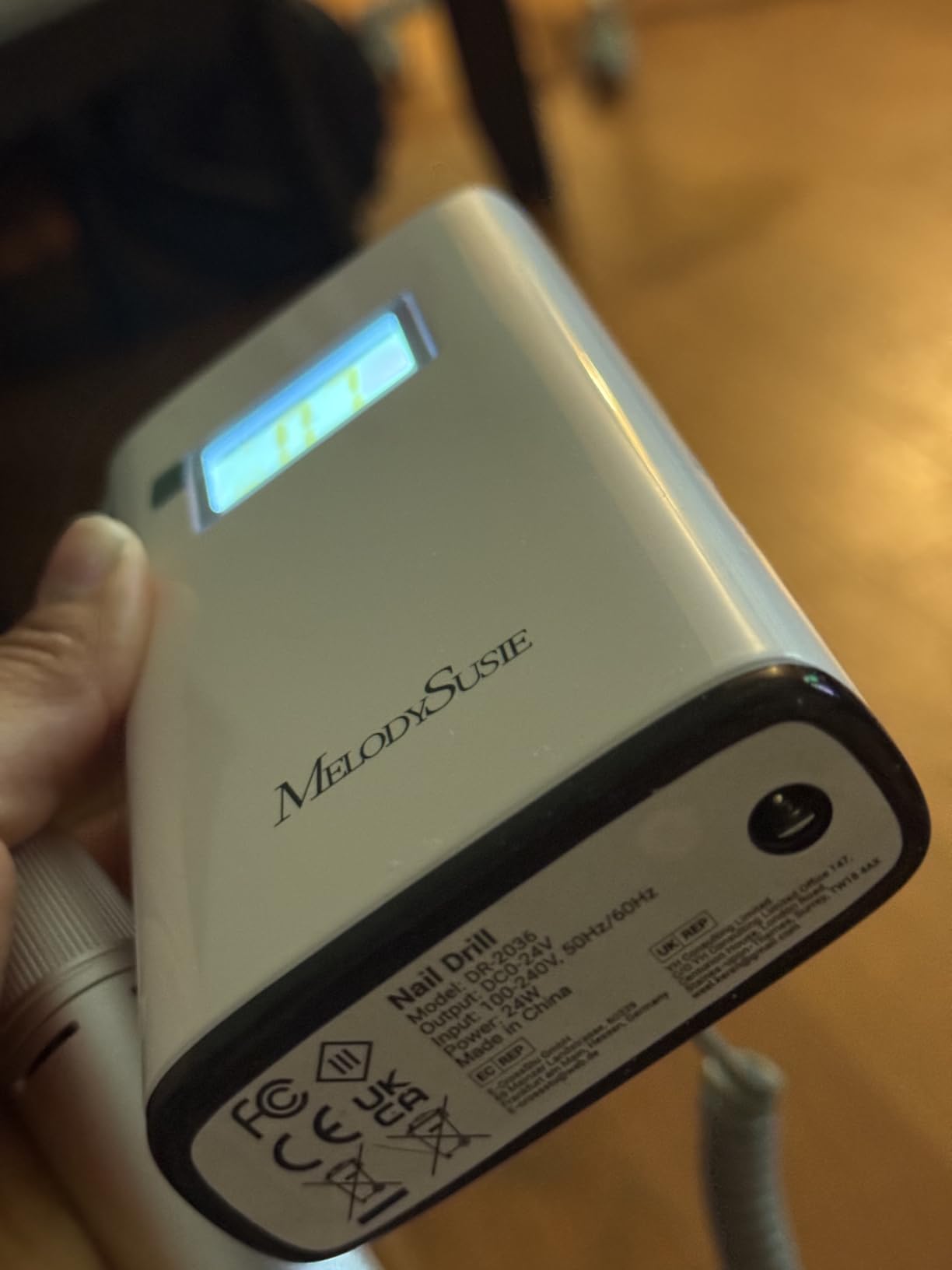 MelodySusie Portable Clip-On Nail Drill SC320H for Gel Removal & Nail Prep customer photo 1