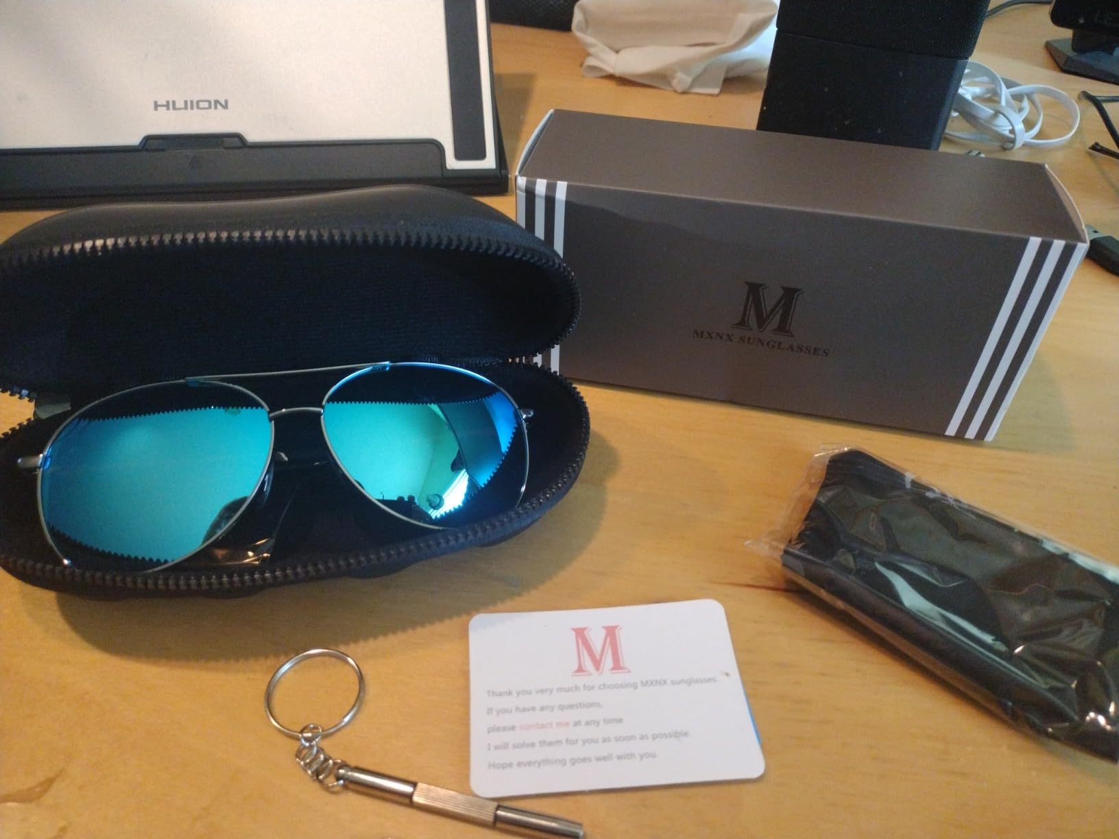 mxnx Aviator Sunglasses for Men Polarized Women Mens Outdoor Sun Glasses customer photo 2