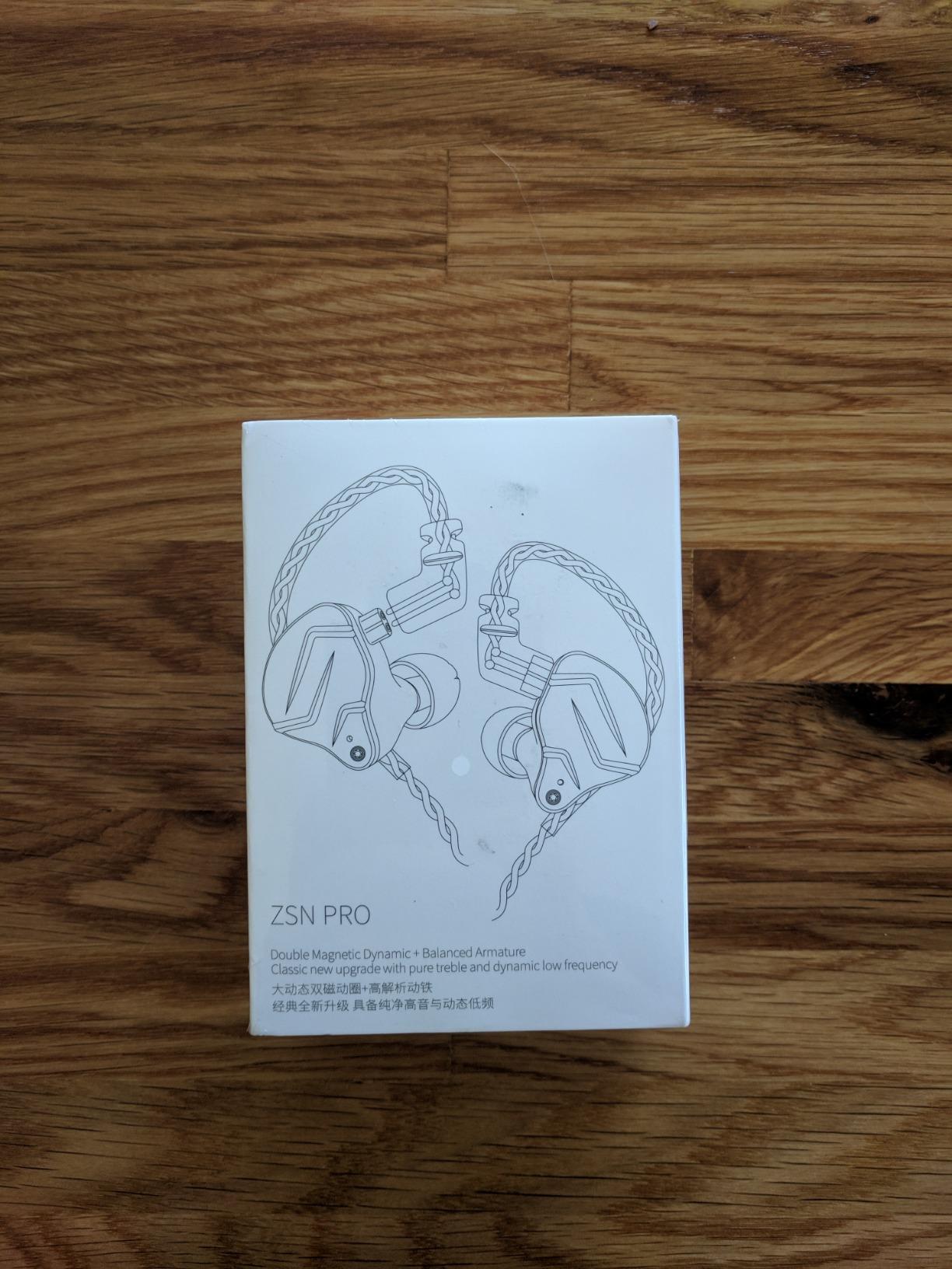KZ ZSN Pro in Ear Monitor Headphones, 1BA 1DD Hybrid Driver Wired Gaming Earbuds, Deep Bass Sound Wired Ear Buds, HiFi IEM for Gaming Music Video Calling Singer Musician Drummer DJ (with mic, Gray) customer photo 1