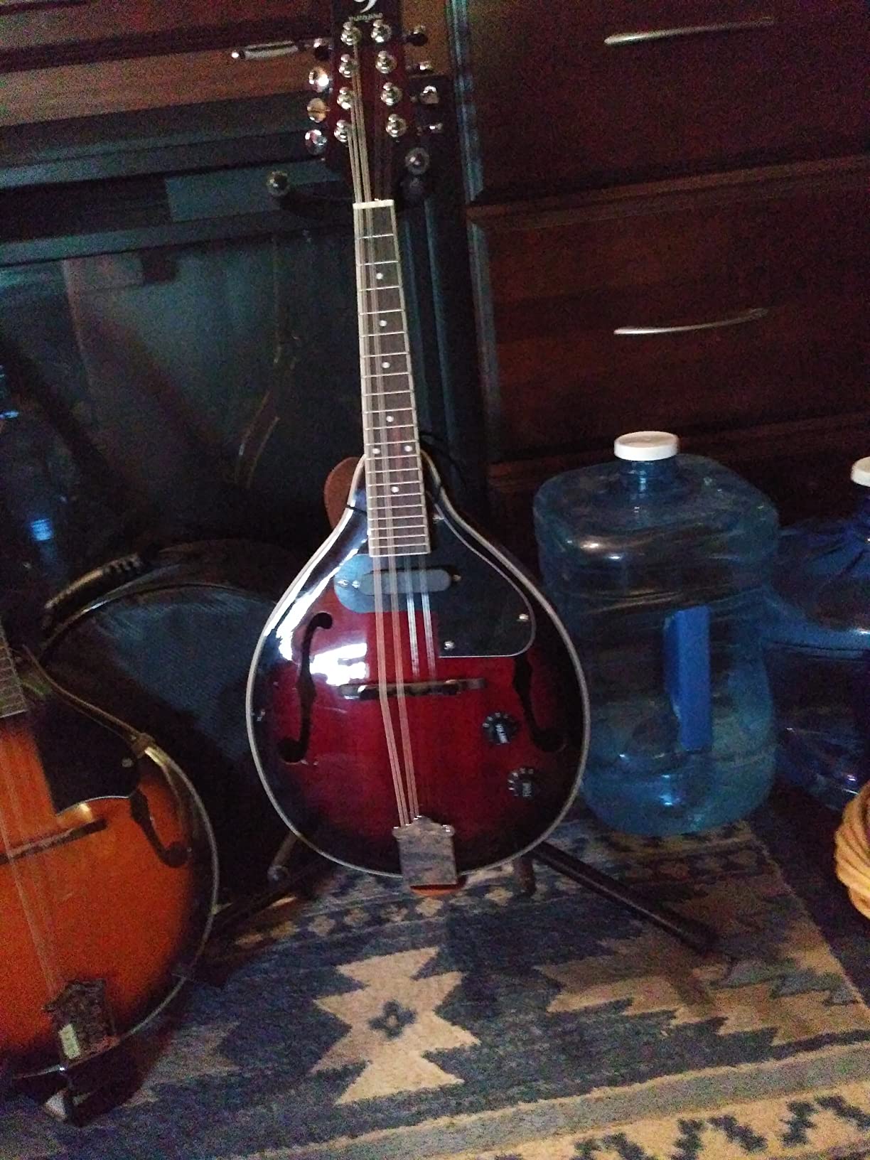Vangoa Mandolin Musical Instrument A Style Acoustic Electric, 8 Strings Mahogany for Beginner Adults Teens, Red Burst customer photo 1