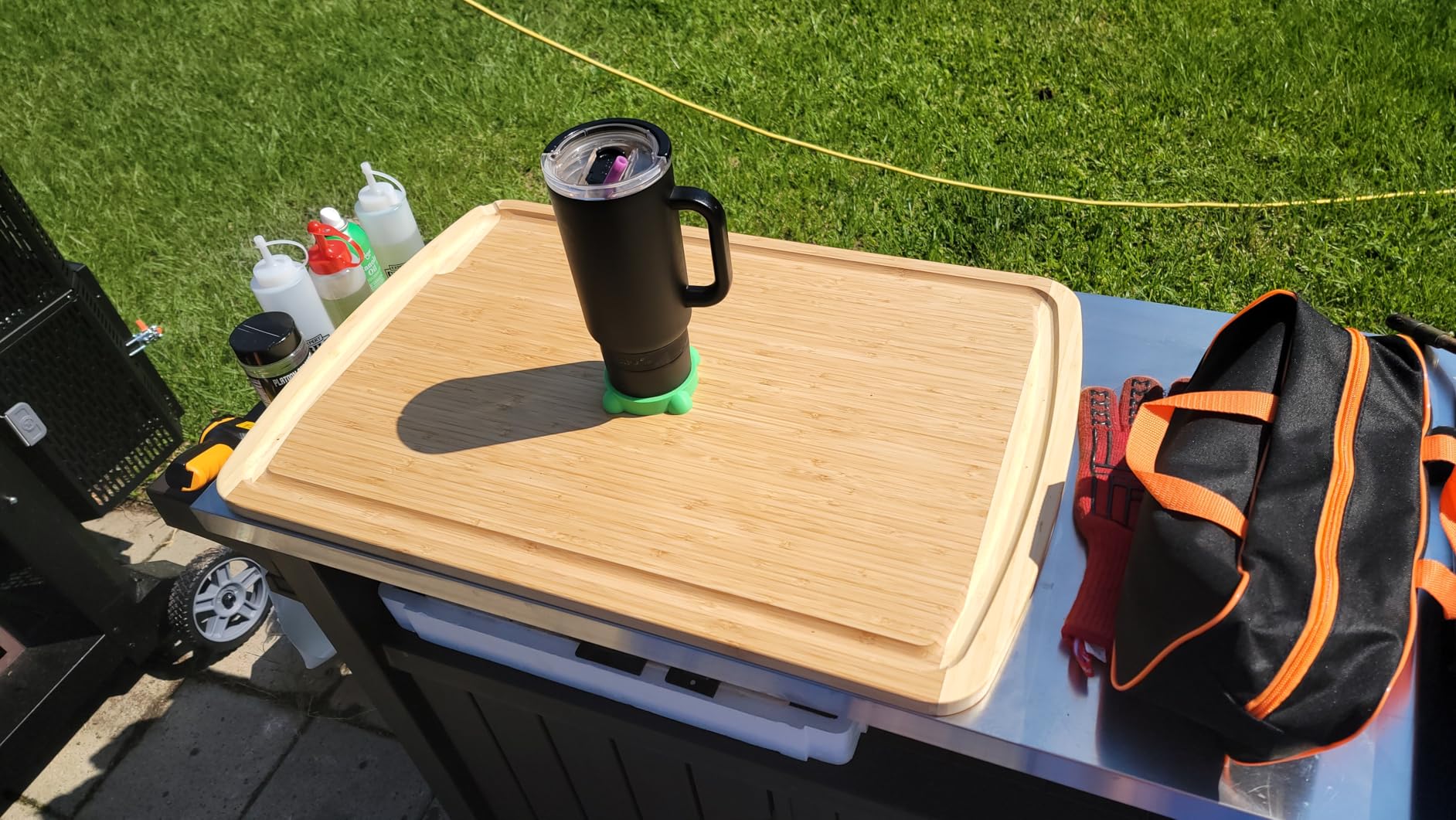 ENORMOUS 30 x 20 Organic Extra Large Cutting Board with Lifetime Replacements – Wood Bamboo Chopping Board - Wooden Butcher Block Cutting Board for Carving Turkey, Grilling Brisket and BBQ customer photo 2