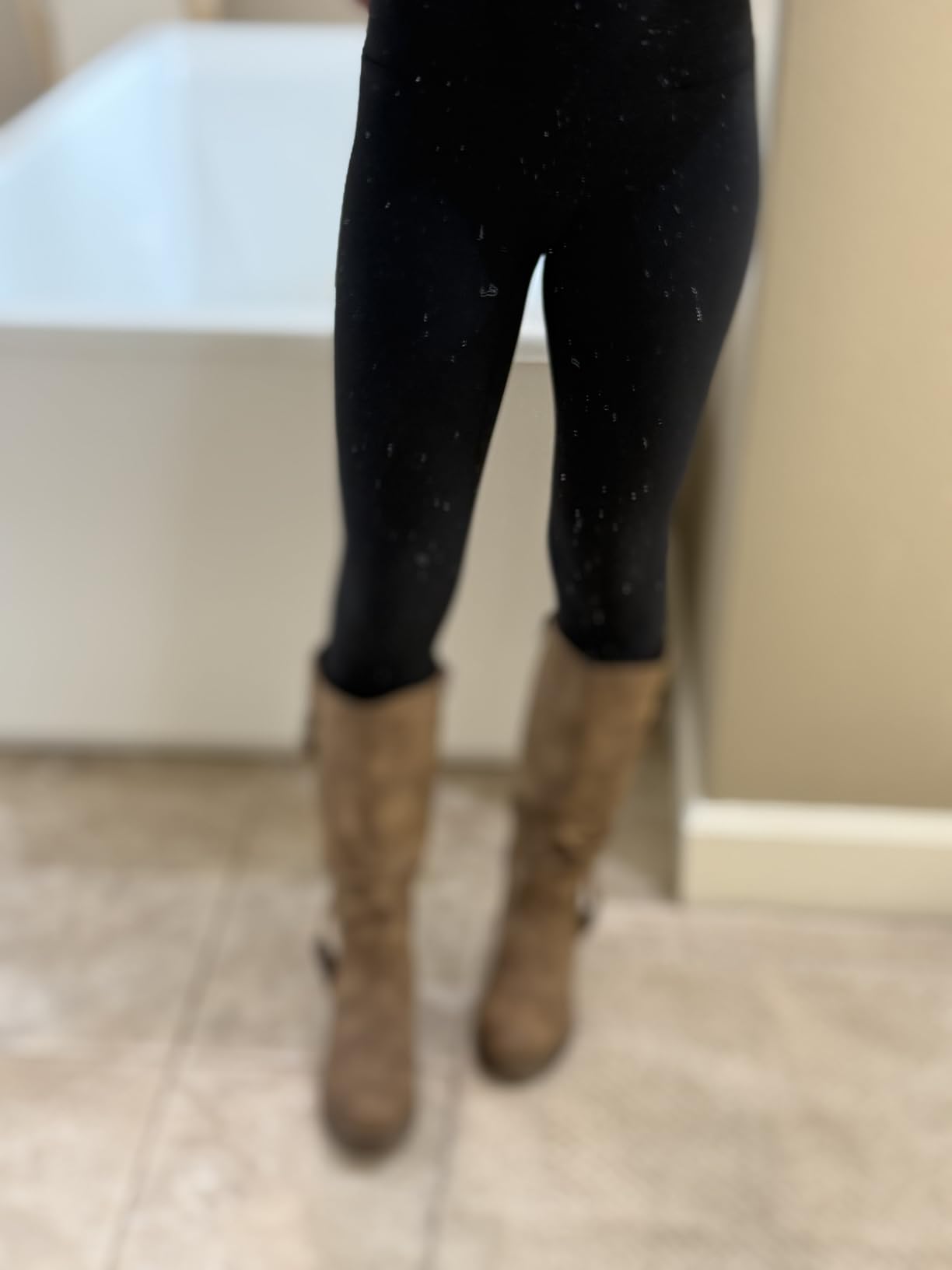 GLOBALWIN Women’s Knee-High Riding Boots Tall Fashion Boots with Chunky Low Heel & Side Zipper Everyday Wear Casual Boots For Women customer photo 2