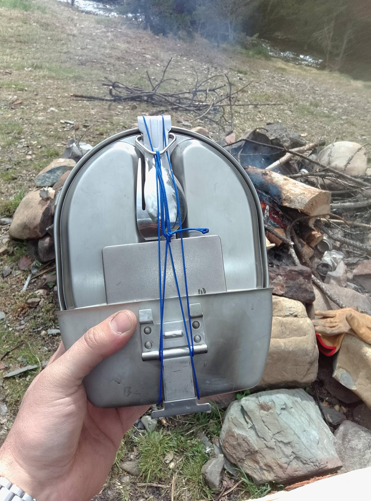Goetland 304 Stainless Steel US Military Mess Kit Plate Set GI Type Outdoor Camping Hiking Picnic BBQ Beach customer photo 2