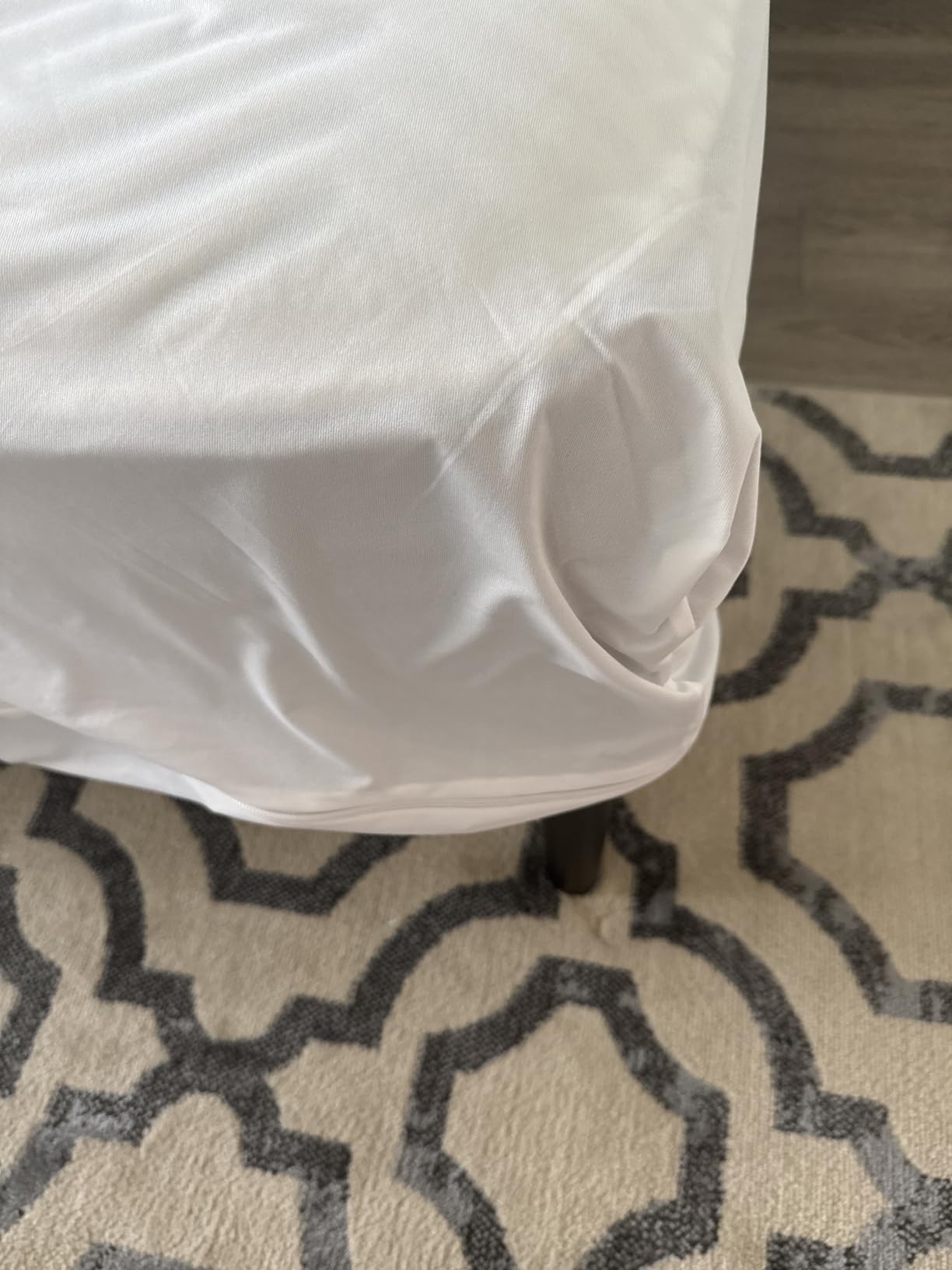 Niagara Waterproof 360 Protection Zippered Mattress Pad Queen 60x80 Non Noisy Cooling Breathable Ultra Plush Protector Absorbent Extra Deep Fits 20 Inches Deep Mattress customer photo 2