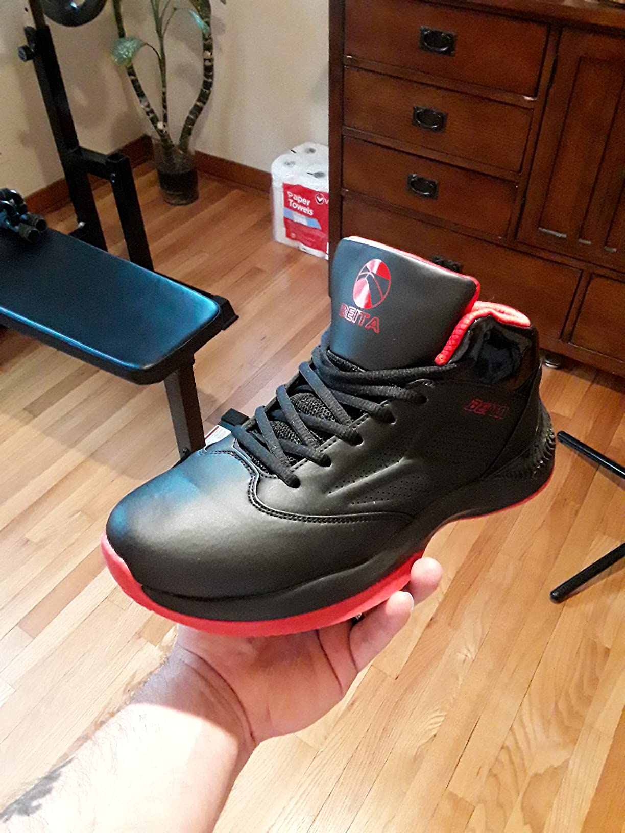 Beita High Upper Basketball Shoes for Men Sneakers Breathable Sports Shoes Anti Slip customer photo 1