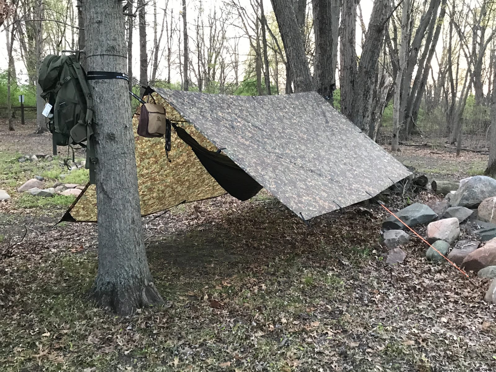 Camping Hammock with Mosquito Net and Rain Fly - Travel Hammock Bug Net - Hammock Tent for Outdoor Hiking Backpacking Travel Camping Accessories and Camping Gear… customer photo 2