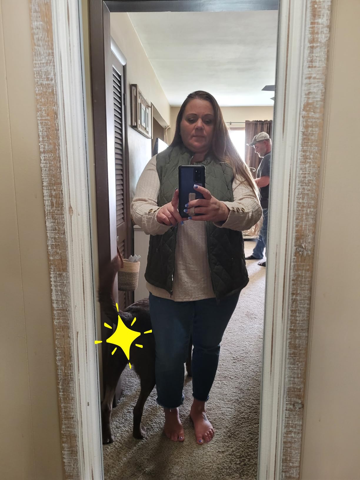 Argstar Women's Vest, Quilted Lightweight Zip Pockets Padded Gilet (XS-3XL) customer photo 2