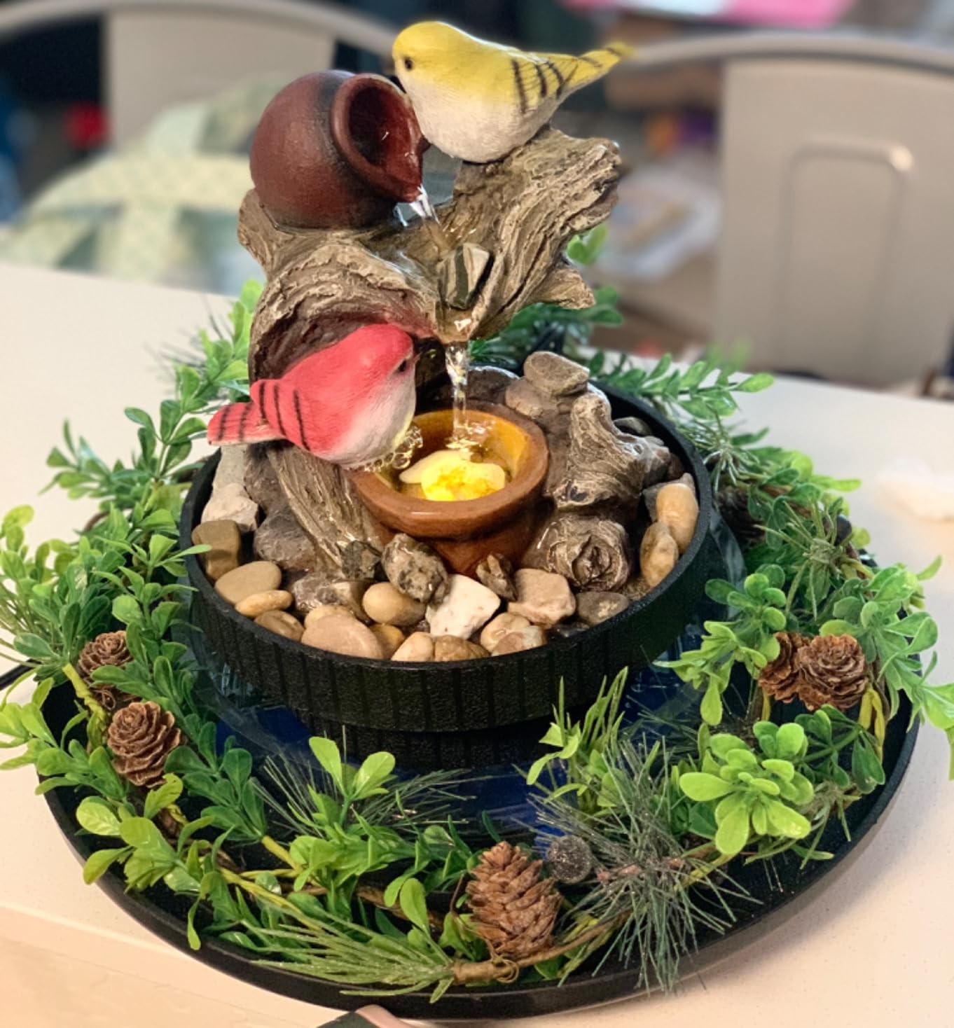 Ferrisland Resin LED Indoor Water Fountains customer photo 2
