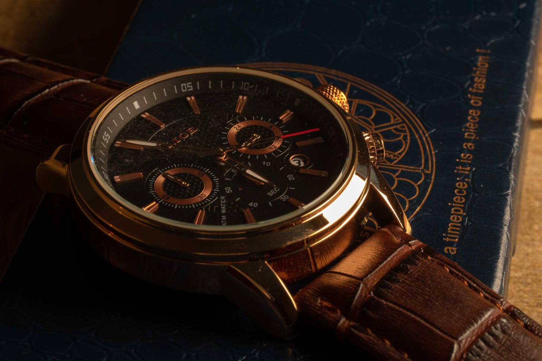 LIGE Wrist Leather Watches for Men Analog Dress Chronograph Waterproof Vintage Work Casual Quartz with Date Display Chronograph Luminous 30M Water Resistant Business Classic Mens Watch customer photo 2