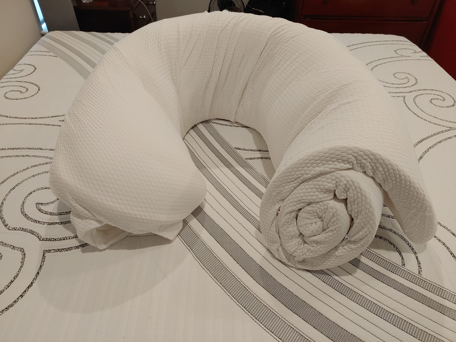 Tempur-Pedic TEMPUR-Adapt + Cooling 3-Inch Twin XL Mattress Topper Luxury Premium Foam, Washable Cover, Cooling Topper, White customer photo 2