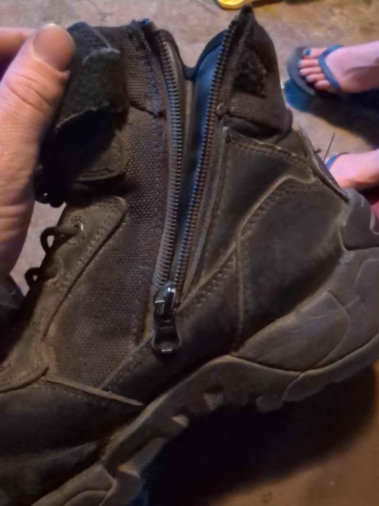 NORTIV 8 Mens Military Tactical Work Boots Side Zip customer photo 2