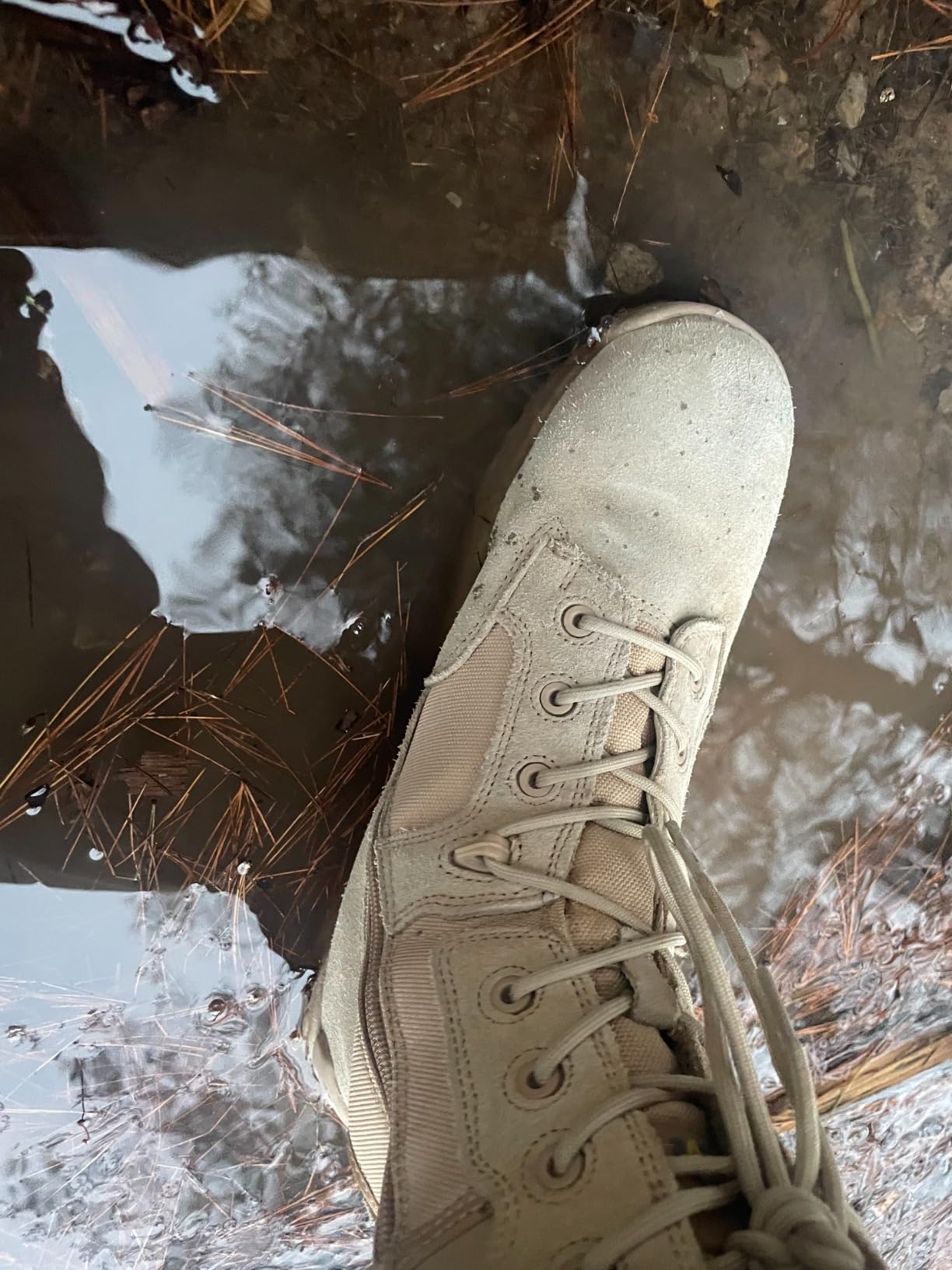 NORTIV 8 Men's Military Tactical Work Boots Hiking Side Zip customer photo 2