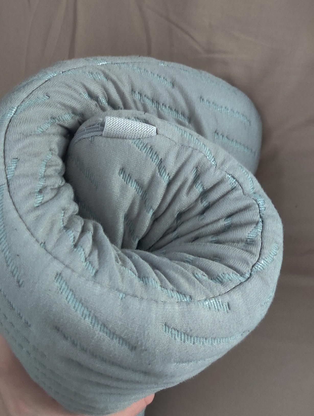 BLISSBURY Stomach Sleeper Pillow, Thin Flat Memory Foam Pillow, 2.6 Inch customer photo 2