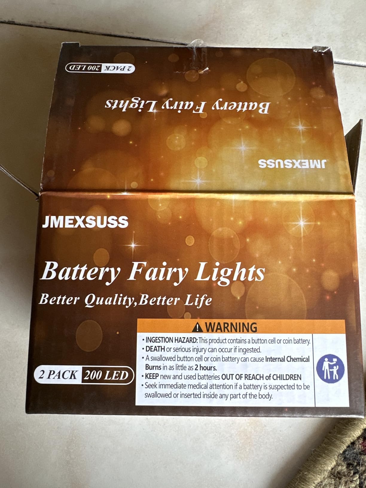 JMEXSUSS 2 Pack Fairy Lights Battery Operated with Remote, Warm White customer photo 2