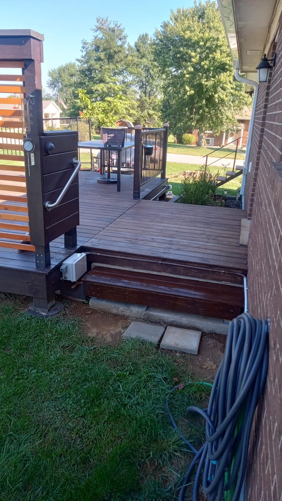 Weatherables 36 in. H x 8 ft. W Stanford Deck Railing Kit – Aluminum Porch & Balcony Railing Kit with Black Powder-Coated Finish, Adjustable Outdoor Hand Rail System customer photo 1