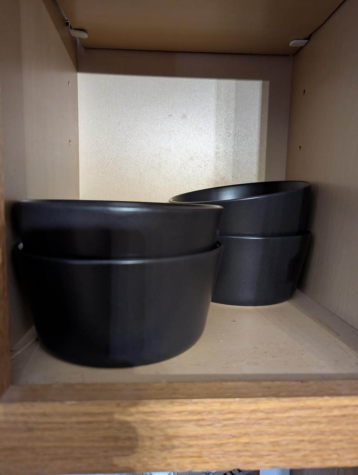 Stone Lain Celina Stoneware 32 Piece Modern Dinnerware Set, Plates and Bowls, Black Matte, Service for 8, Microwave & Dishwasher Safe customer photo 2