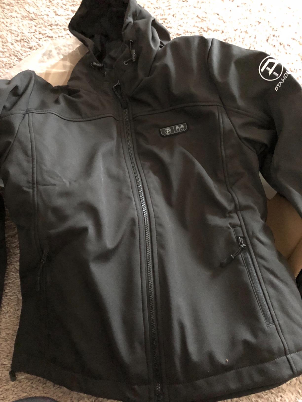 PTAHDUS Women's Heated Jackets 5 Heat Zones Battery Pack Included, with Hand Warmer Pocket customer photo 1