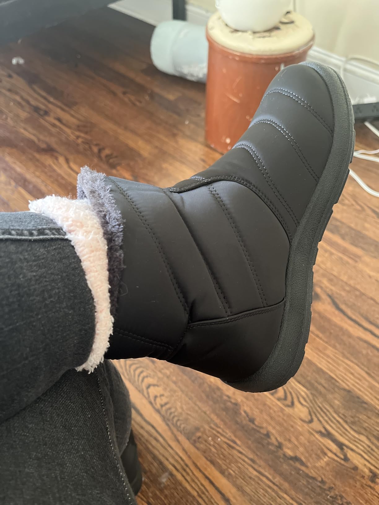 Hsyooes Snow Boots for Women Winter Boots Waterproof customer photo 2