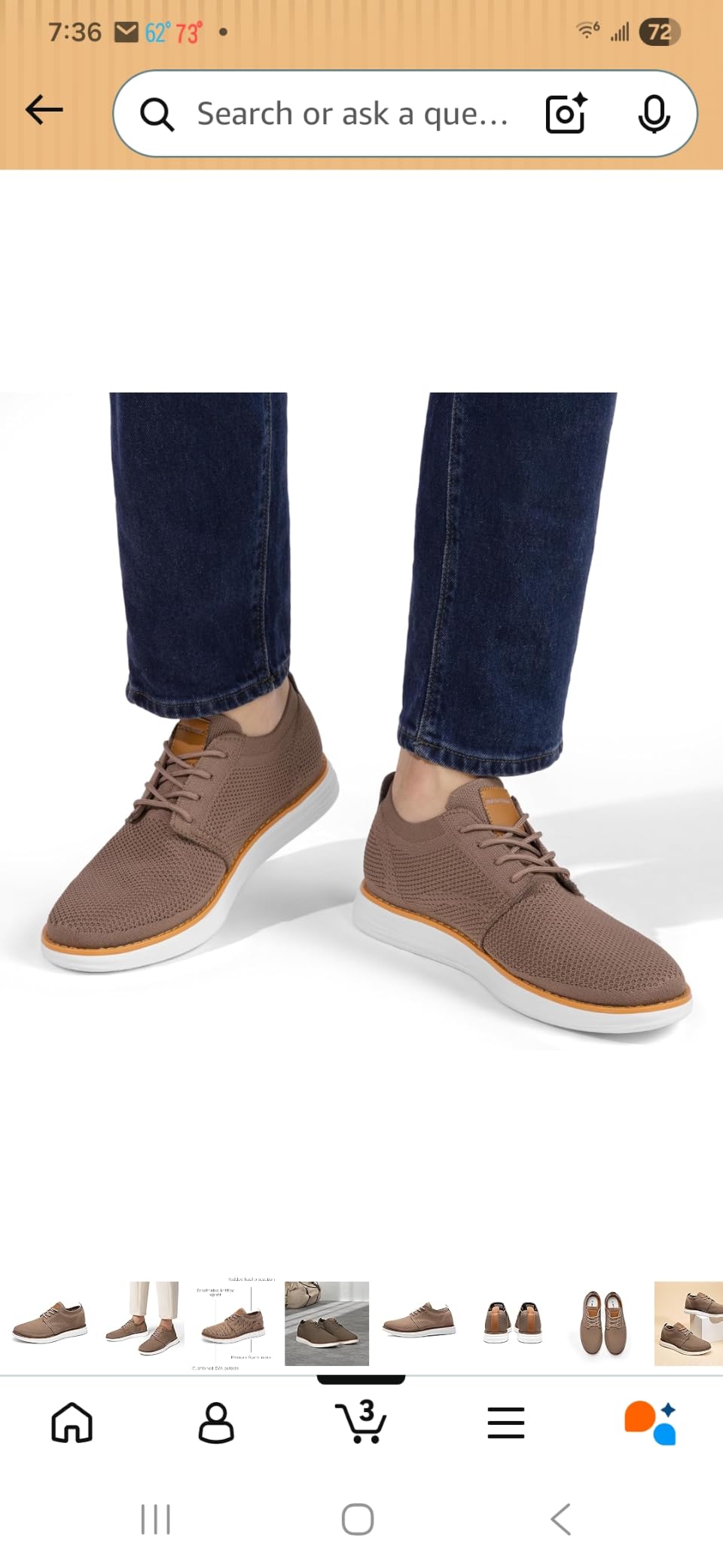 Bruno Marc Men's KnitFlex Breeze Casual Dress Sneakers customer photo 1
