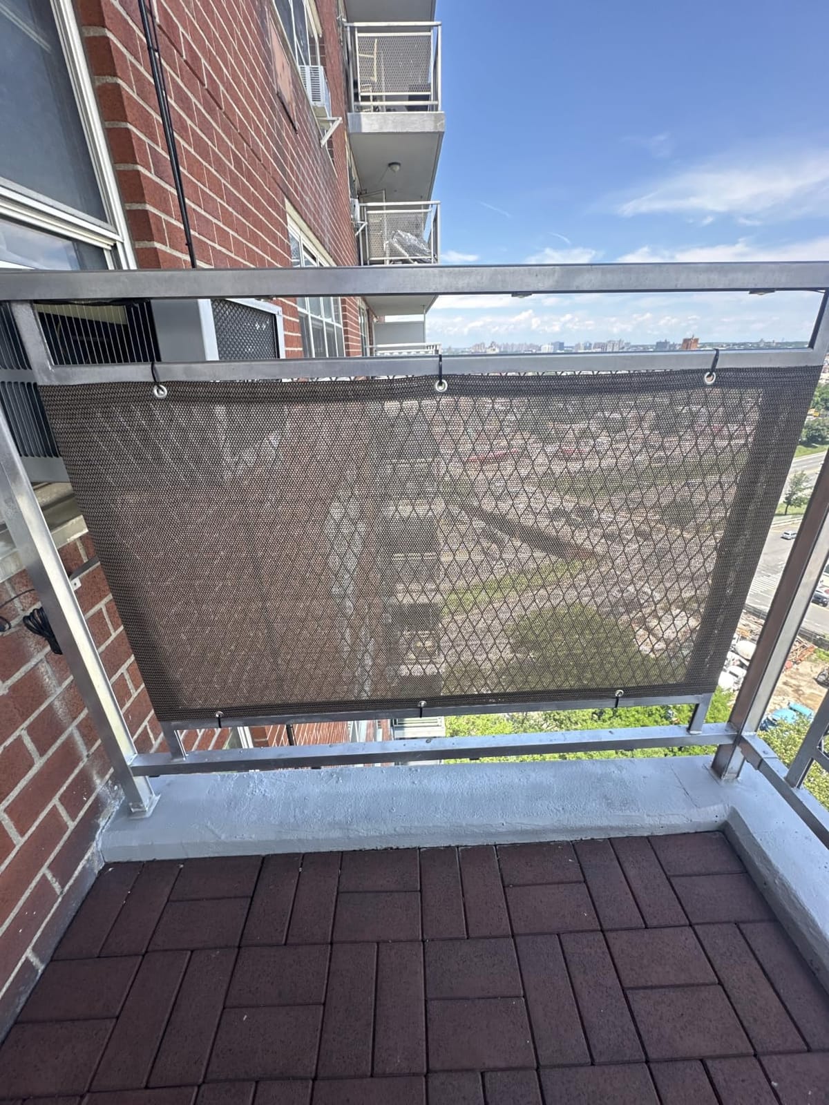 LOVE STORY 3' x 10' Balcony Privacy Screen Cover for Apartment, Dark Grey customer photo 2