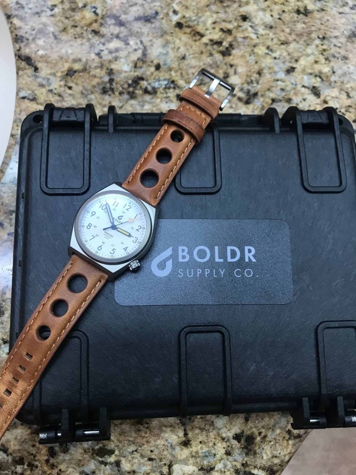 BOLDR Venture Automatic Watch for Men, 38mm Titanium Case, Nylon Strap, Water Resistant 200m customer photo 1