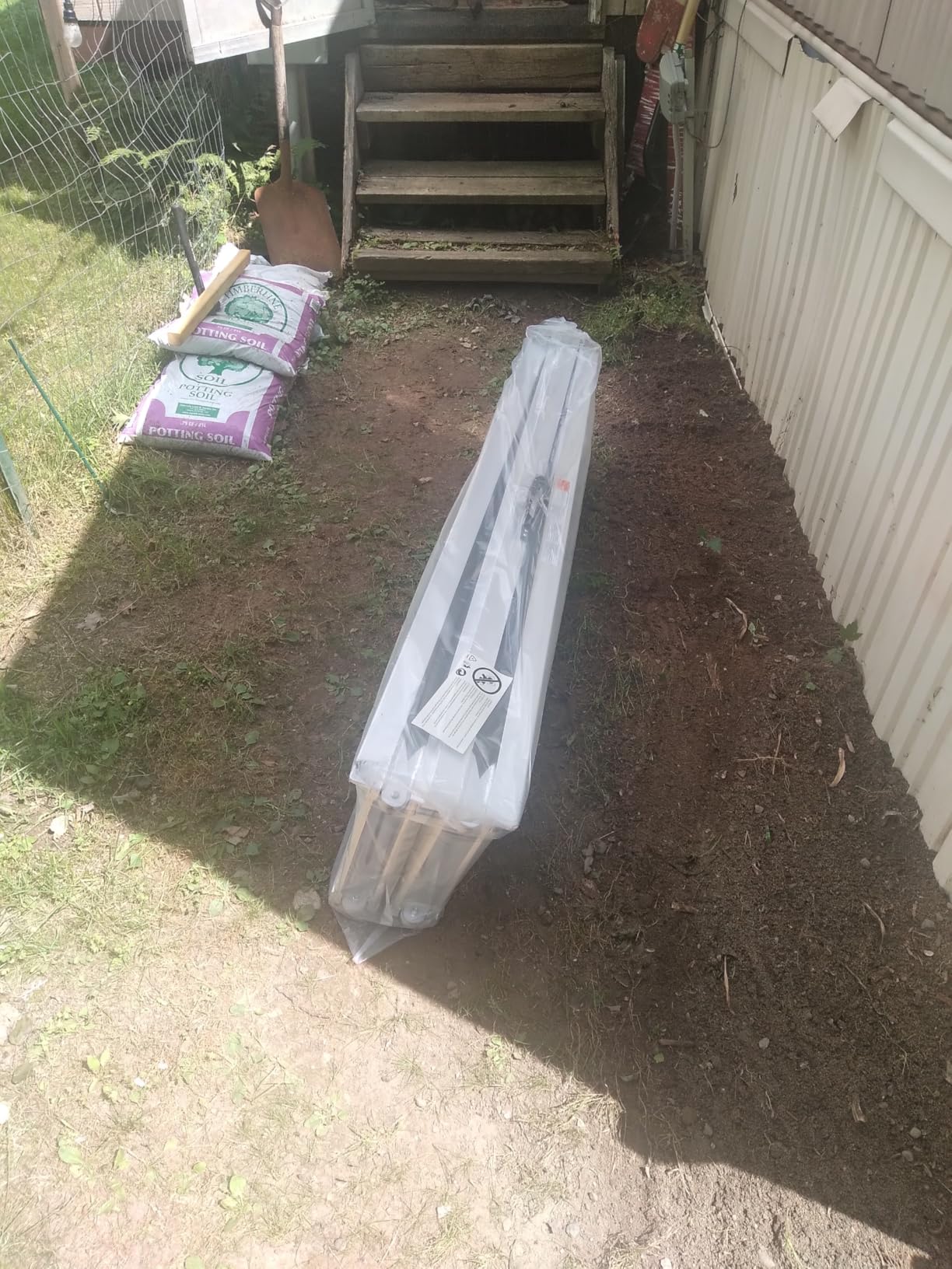 HOMCOM Wheelchair Ramp 5FT, Foldable Aluminum Handle, 600lbs Capacity customer photo 2