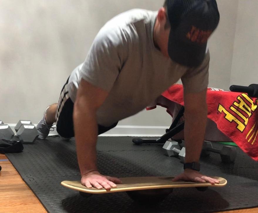 Whirly Board Wide 360˚ | Standing Desk Balance Board | Wobble Board Portable Home Gym | Snowboard Training | Surf trainer | Balance Board for Kids & Adults | Core Balance Trainer customer photo 2