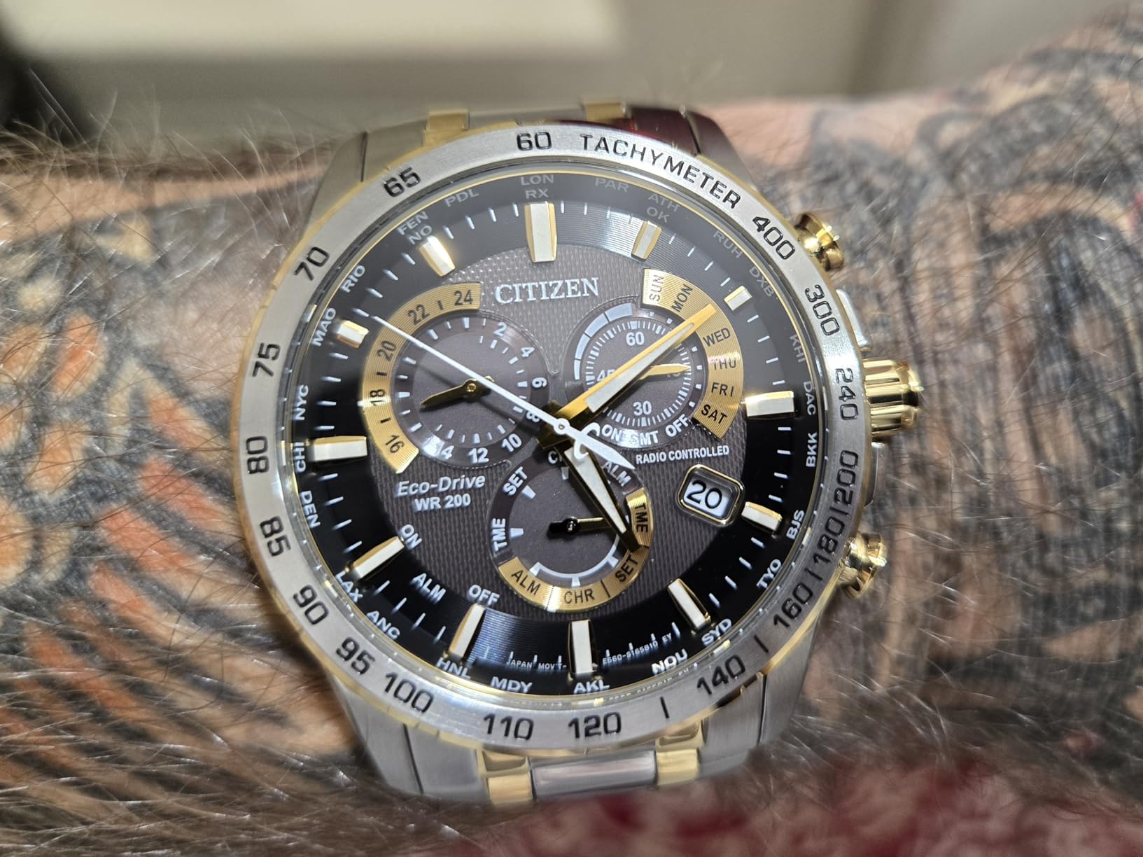 Citizen Men's Eco-Drive Sport Luxury PCAT Chronograph Watch customer photo 1