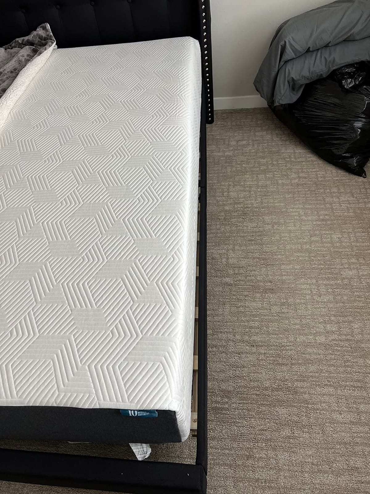 Lucid 10 Inch Memory Foam Mattress - Medium Feel - Infused with Refreshing Bamboo Charcoal and Cooling Gel - Bed in a Box - Temperature Regulating - Short Queen Size - RV or Camper Van Size customer photo 1