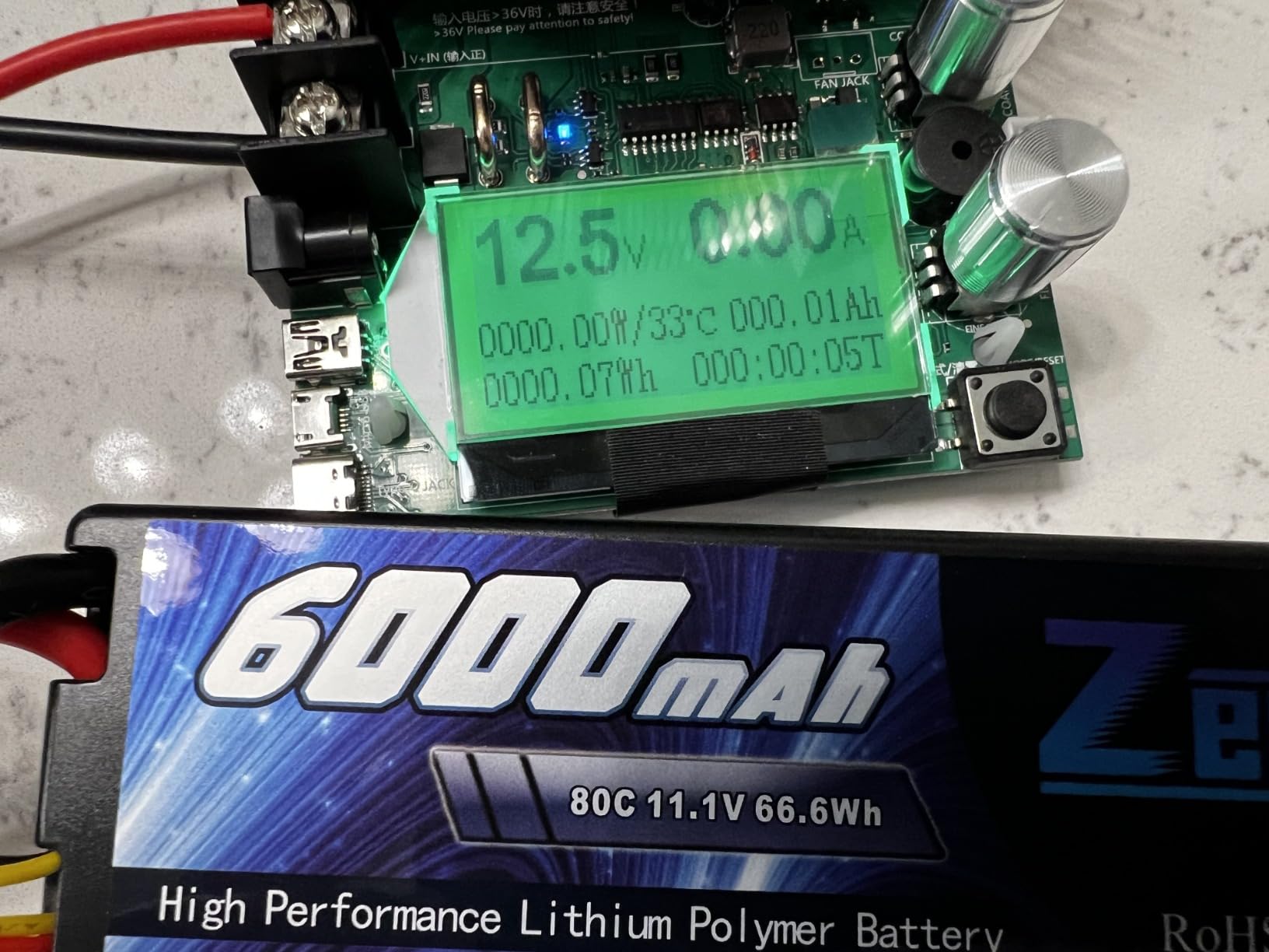 Zeee 11.1V 80C 3S 6000mAh Lipo Battery with EC5 Connector (2 Pack) customer photo 1