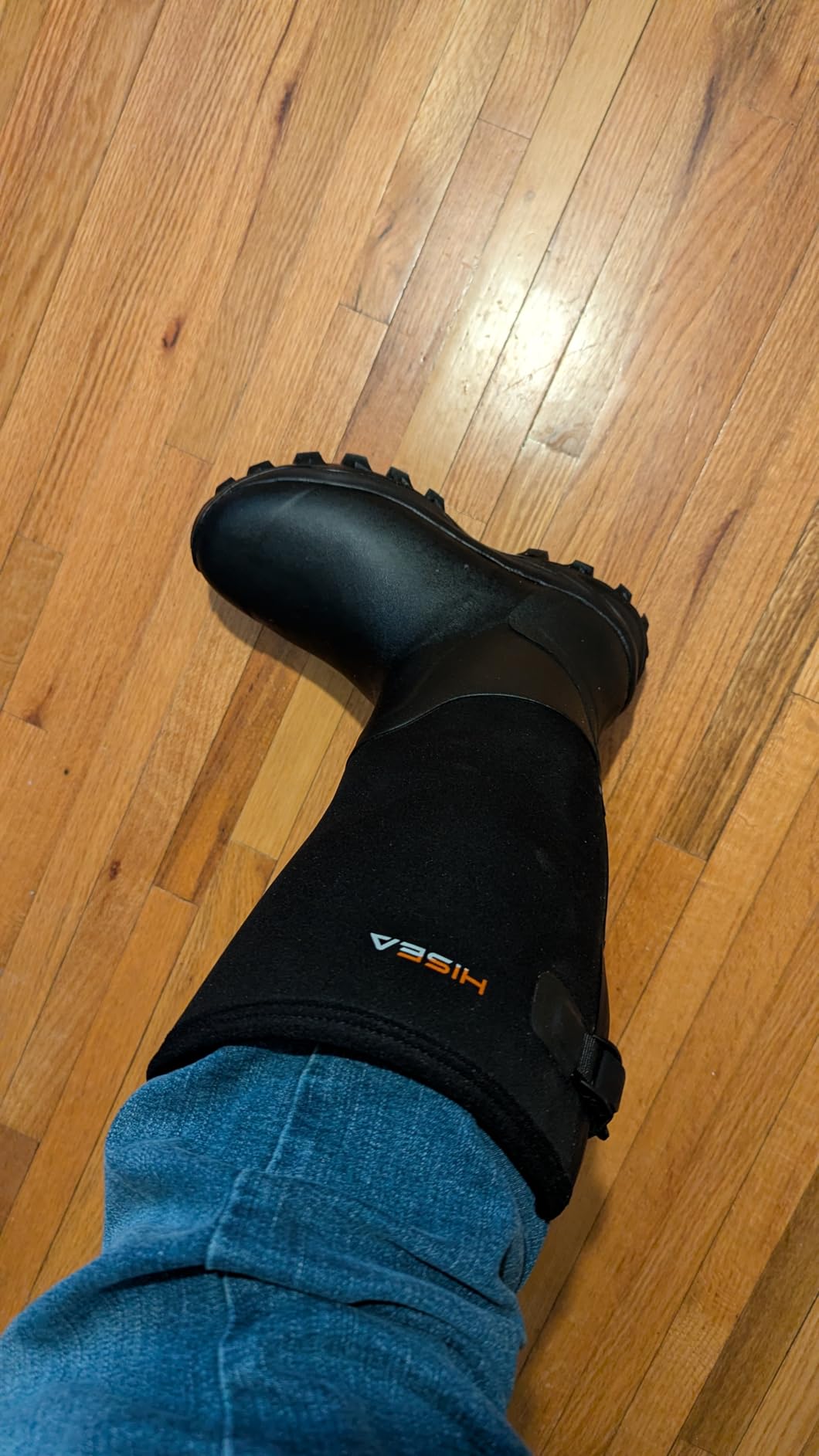 HISEA Men's Rubber Hunting Boots, Neoprene Insulated Waterproof Work Boots customer photo 1