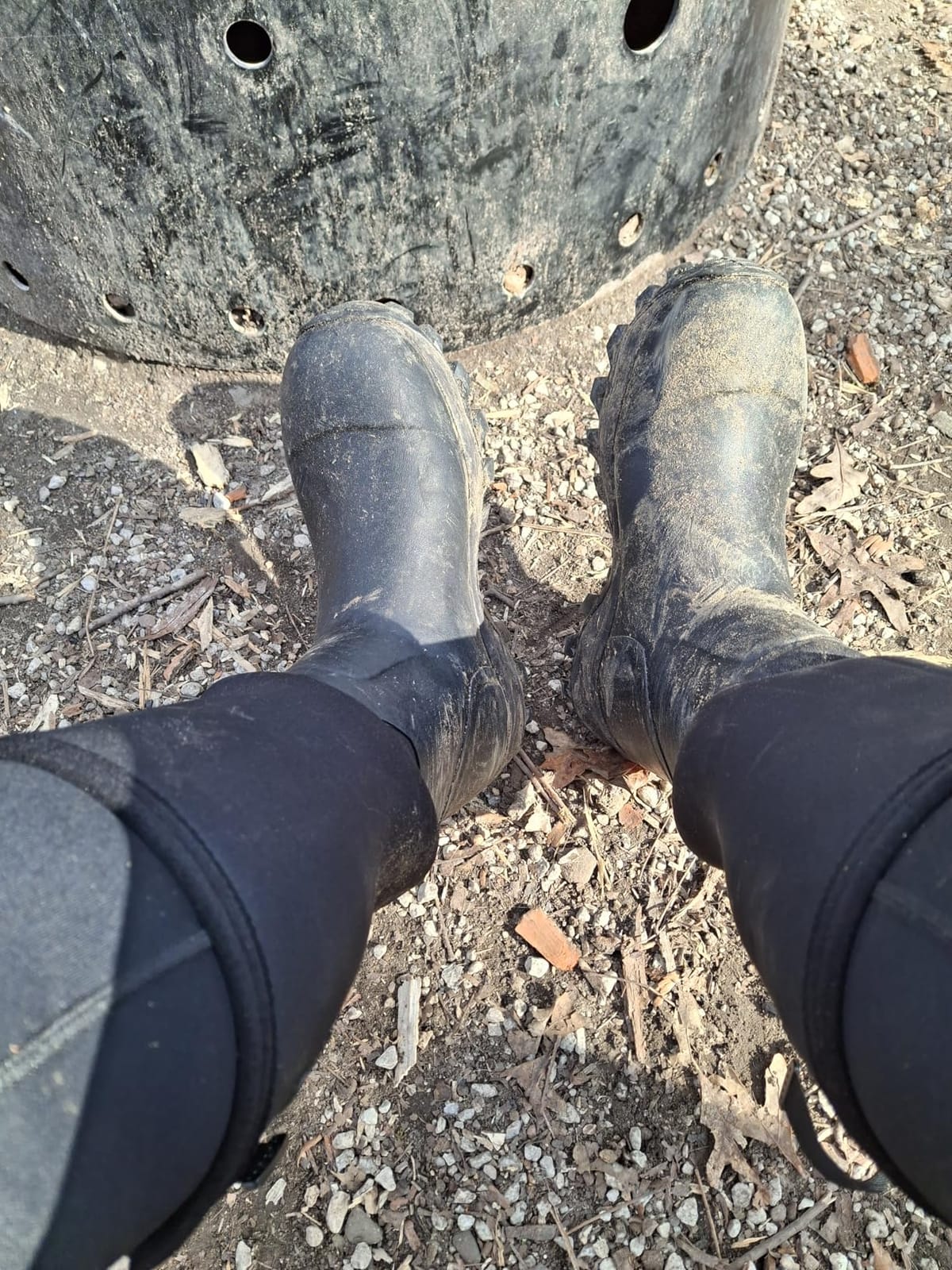 HISEA Men's Rubber Hunting Boots, Neoprene Insulated Waterproof Work Boots customer photo 2