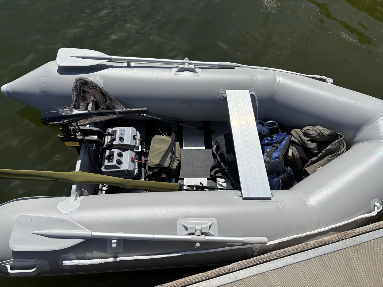 CO-Z 10ft Inflatable Dinghy Boat for 4 Adults, 990lb PVC Raft with Oars customer photo 1
