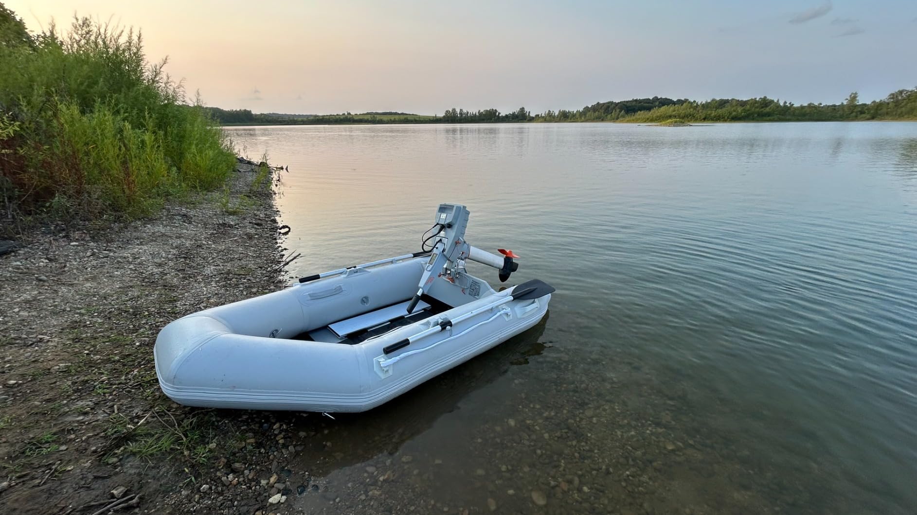 CO-Z 7.5ft Inflatable Dinghy Boat for 2 Adults, 660lb PVC Raft with Oars customer photo 1