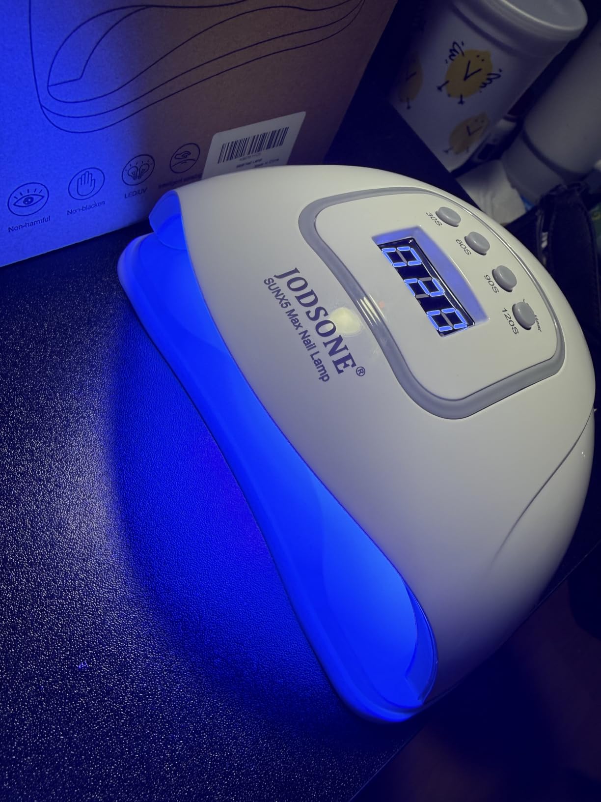 JODSONE U V LED Nail Lamp, Nail Dryer for Gel Polish, Led Light with Automatic Sensor & 4 Timers customer photo 2