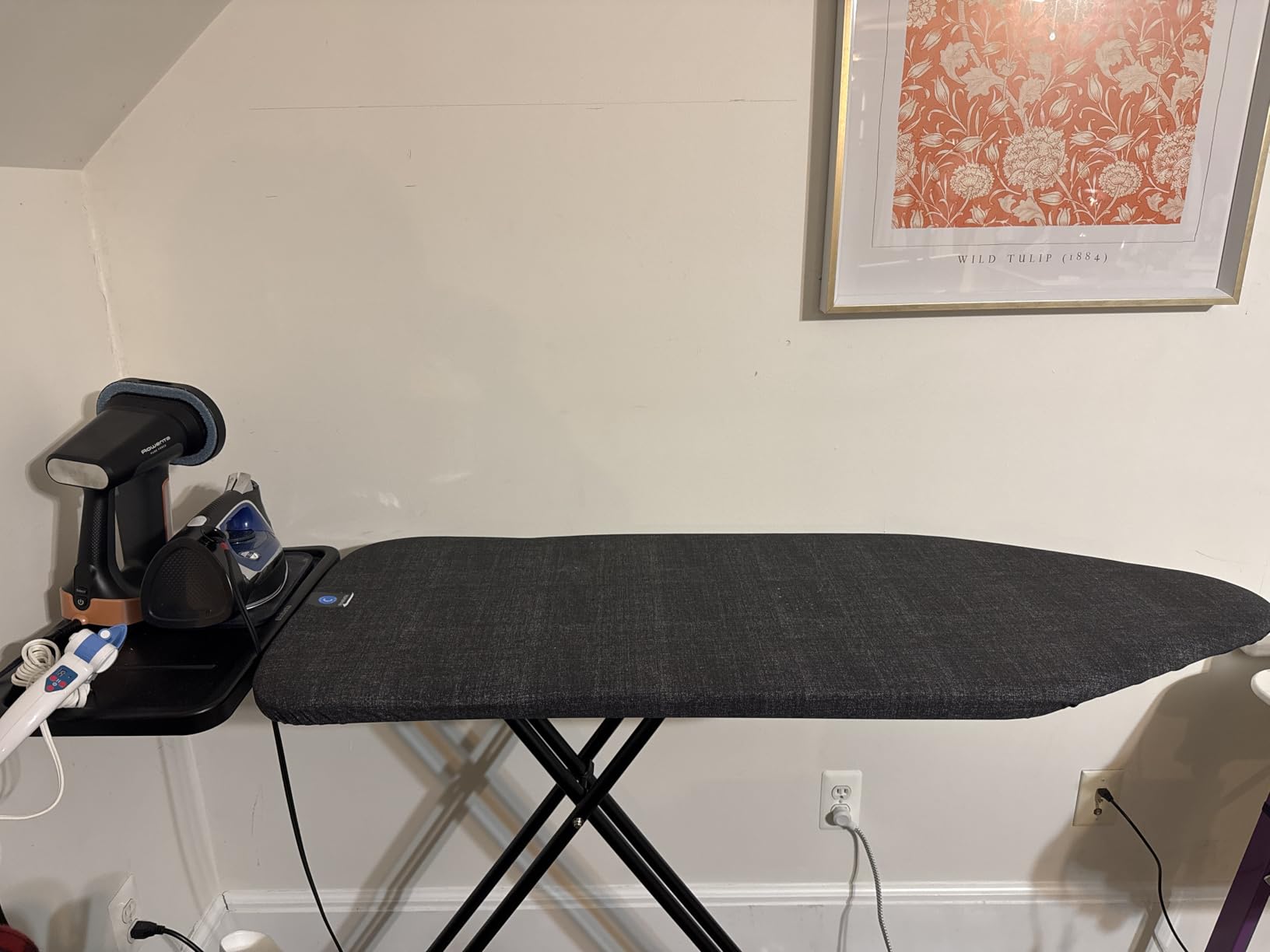 Brabantia Ironing Board C, XL Steam Unit Holder, Adjustable Height, Non-Slip Rubber Feet, Foldable, Denim Black, Size C (49 x 18 inches), Metal Frame, Free Standing, 63 inches customer photo 1