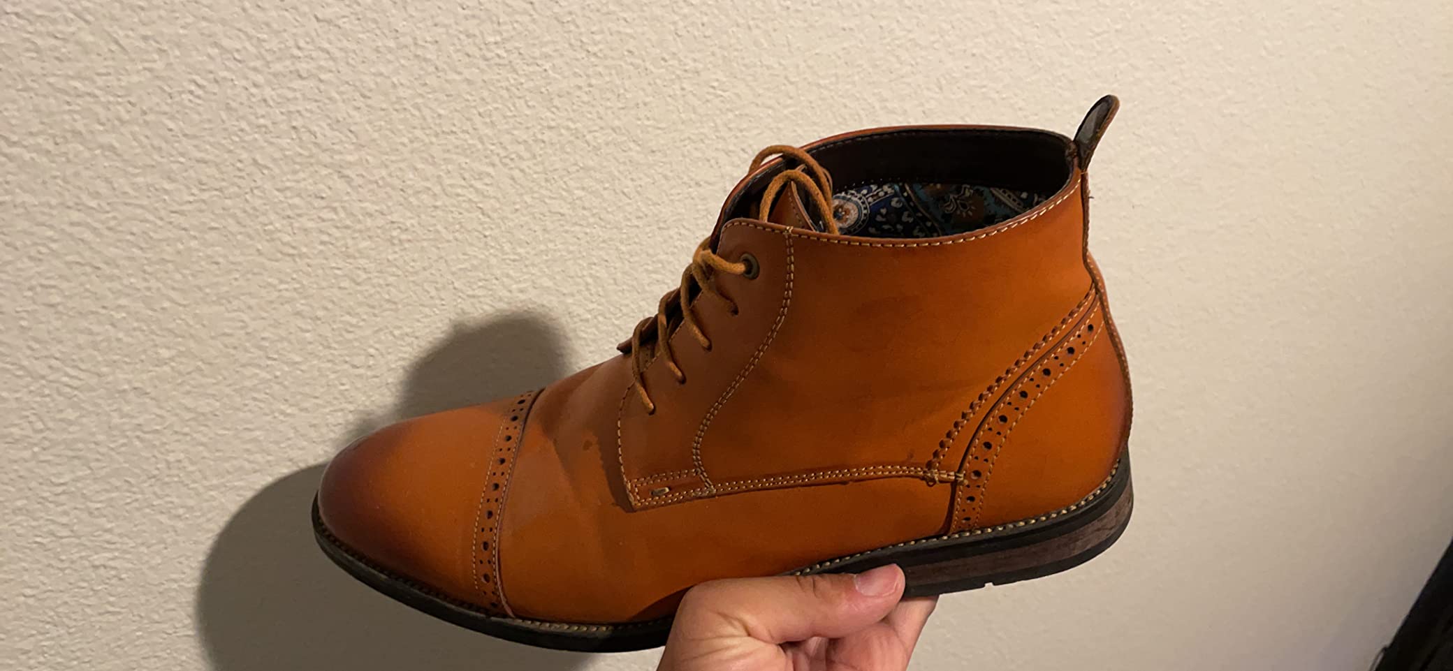Bruno Marc Men's Dress Ankle Boots Cap Toe Oxford Boot customer photo 2