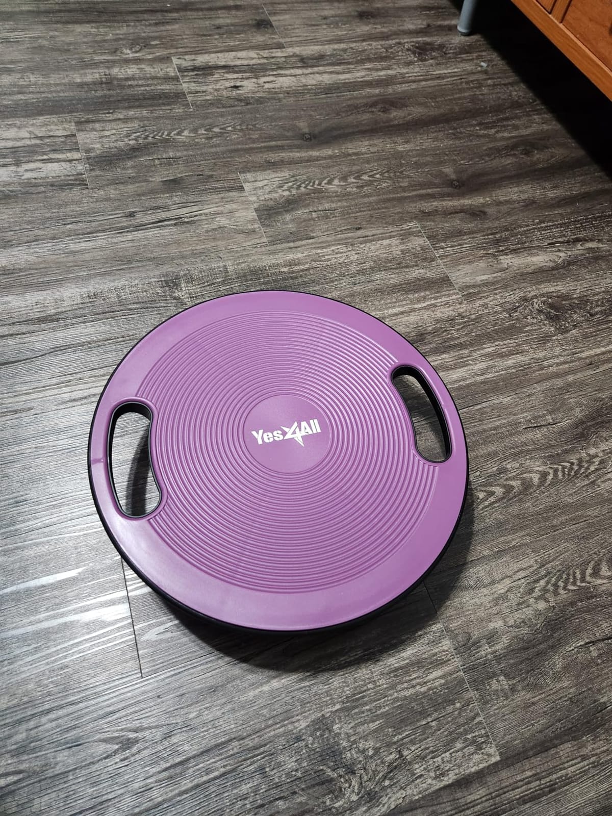 Yes4All Wobble Balance Board, Plastic Stability Trainer with Handles for Standing Desk, Core Training & Home Gym Workout customer photo 2