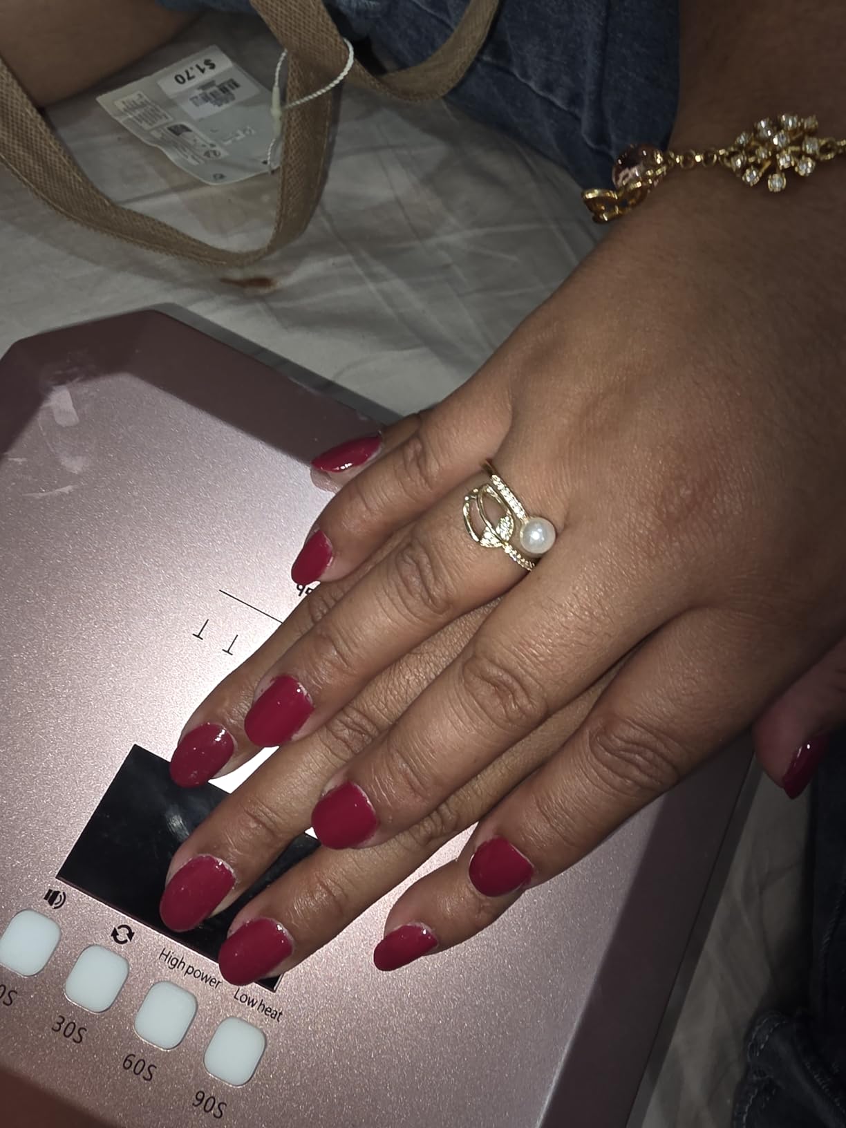 Makartt UV LED Nail Lamp: UV Light for Gel Nails Rechargeable Aurora 36W Gel Lamp with 4 Timers & Auto Sensor Professional Fast Curing Cordless Nail Light for Home Salon Manicure customer photo 2