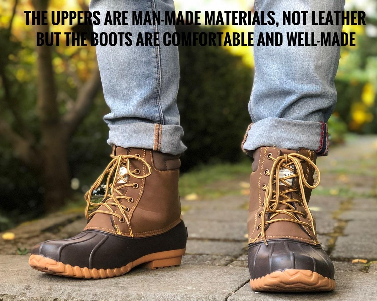 ALEADER Mens Duck Boot | Waterproof Shell | Fur Lined Insulated Winter Snow Boot customer photo 1