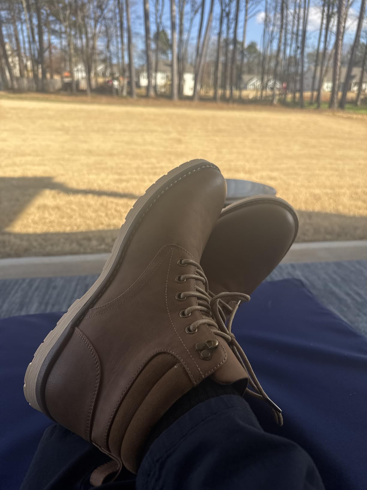 Vostey Men's Hiking Boots Waterproof Casual Chukka Boots for Men customer photo 1