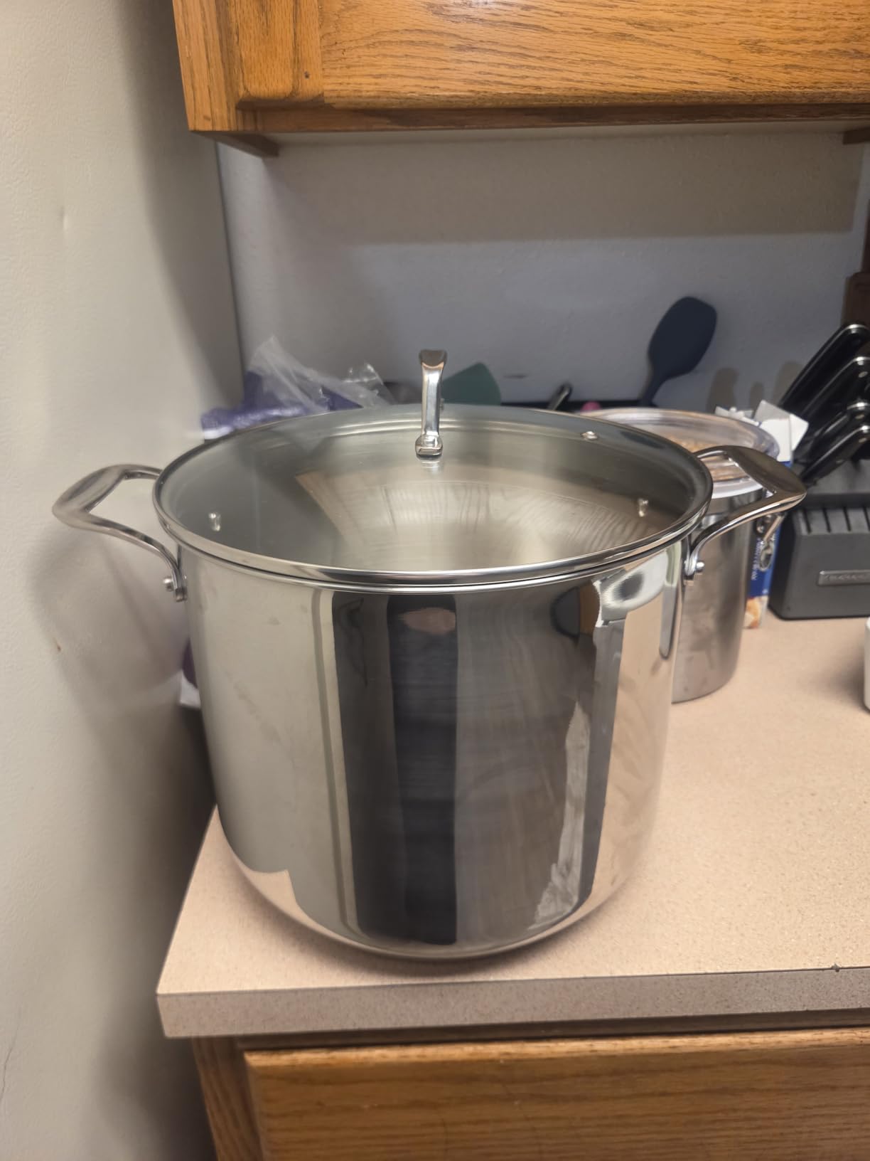 NutriChef 19-Quart Stainless Steel Stockpot – 18/8 Food Grade Heavy-Duty Induction-Compatible Pot with See-Through Lid, Ideal for Stews, Broths, Simmering & Soups, Dishwasher Safe – NCSP20 customer photo 1