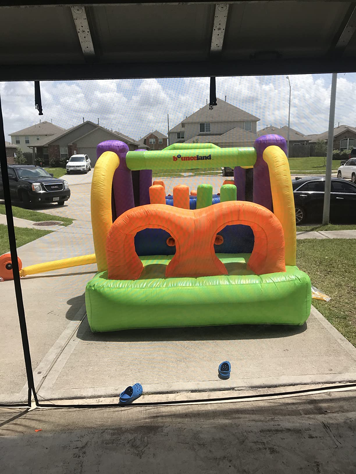 Bounceland Pro Racer Obstacle Bounce House with Dual Slides, Bounce, Climb, Slide All in One, UL 1 HP Blower Included, 19 ft x 9 ft x 7 ft H, Great for Big Party, Fun Racing Game in Teams customer photo 1