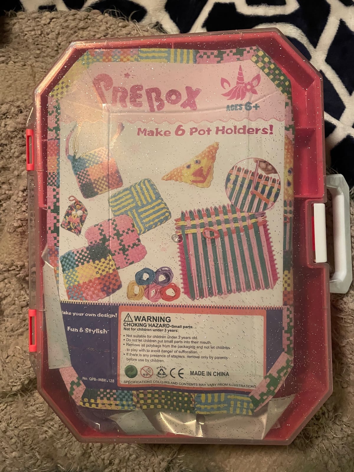 PREBOX Weaving Loom Kit Toys for Kids and Adults, Potholder Loops Crafts for Girls Ages 6 7 8 9 10 11 12, 7