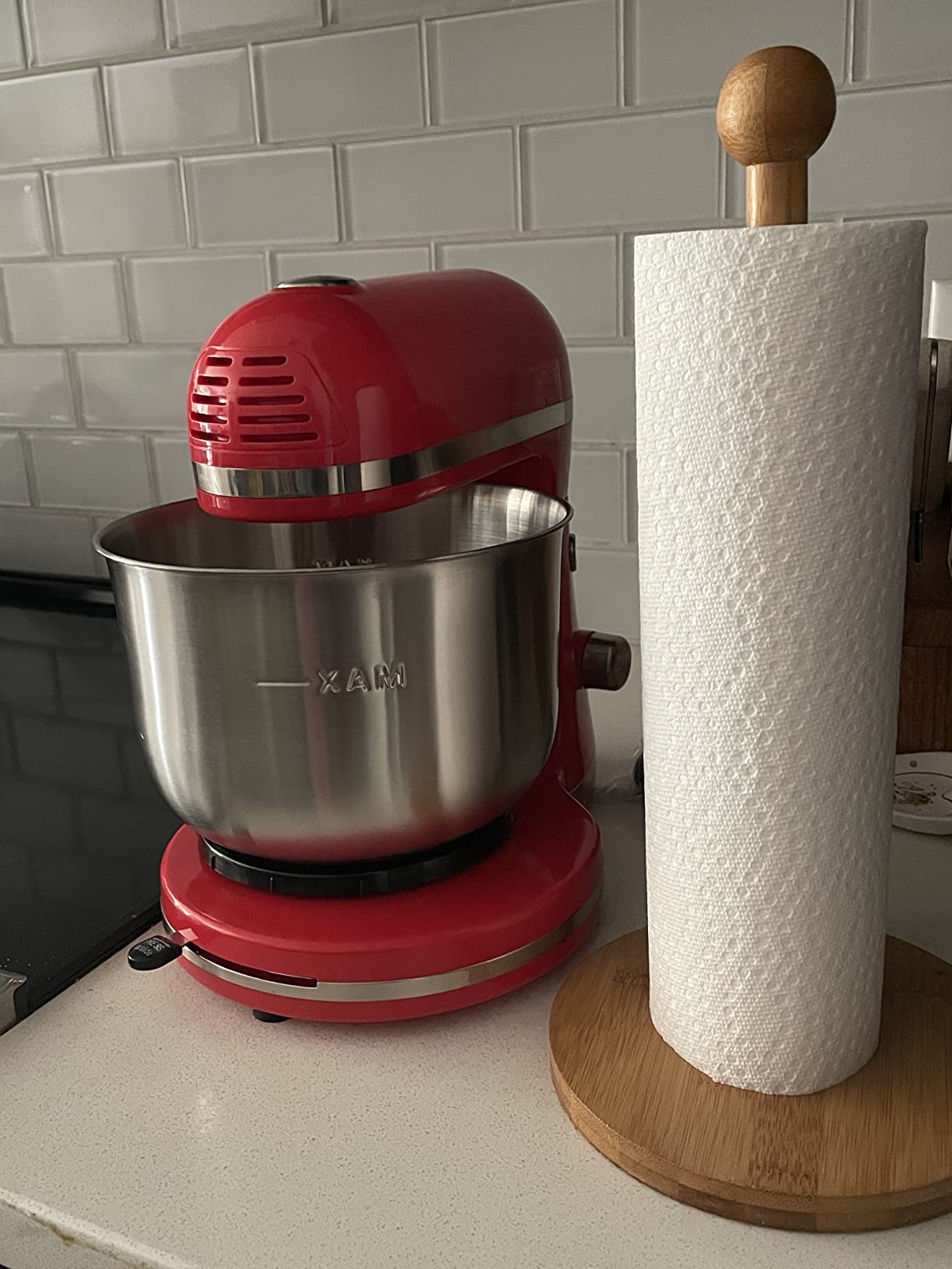 Delish by Dash Stand Mixer - Compact Mixer for Everyday Baking - 5-Speed Power with Removable Mixing Bowl - Dough Hooks Included - Red, 3.5-Quart customer photo 1