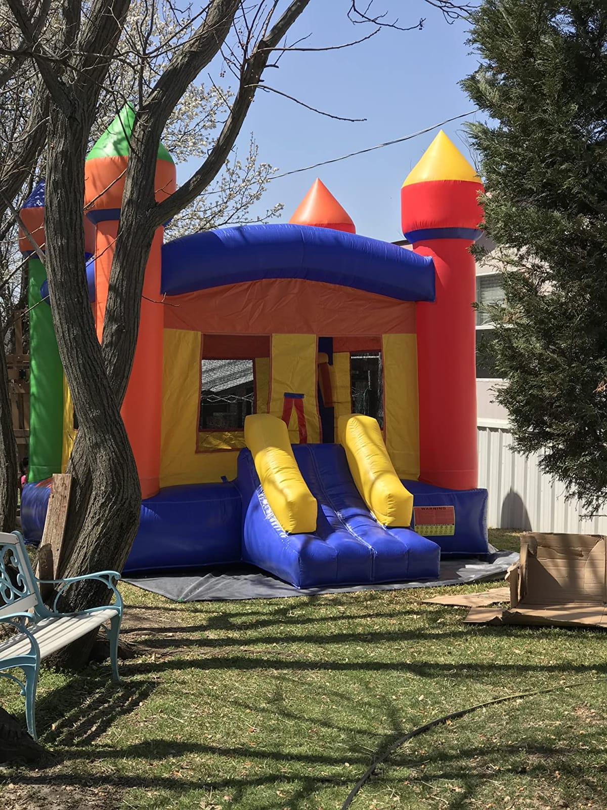 Cloud 9 Commercial Grade 13' x 13' Castle Bounce House with Blower - 100% PVC Inflatable Bouncer customer photo 1